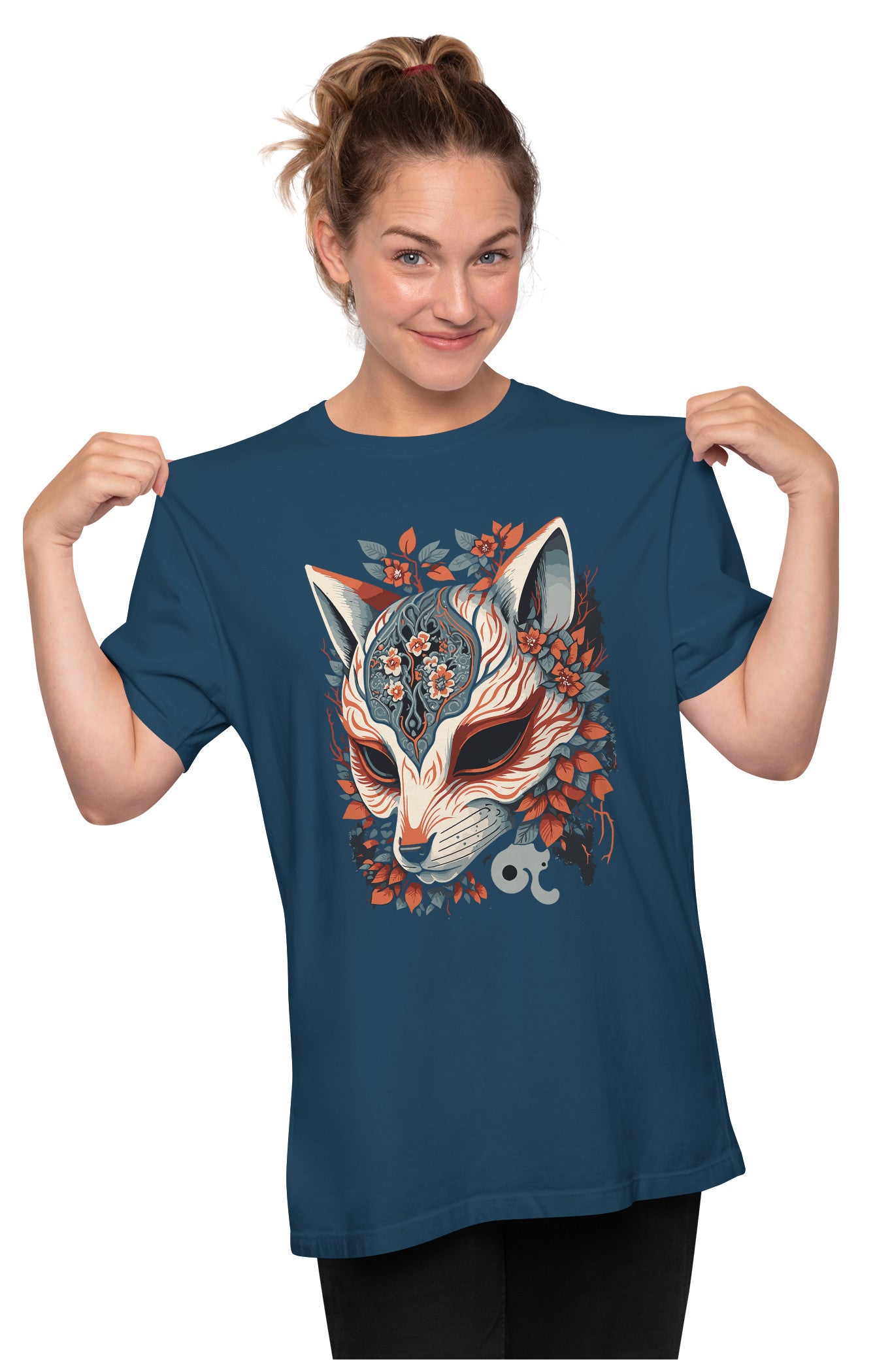 Kitsune Mask - Japanese Folklore Oversized Unisex T-shirt