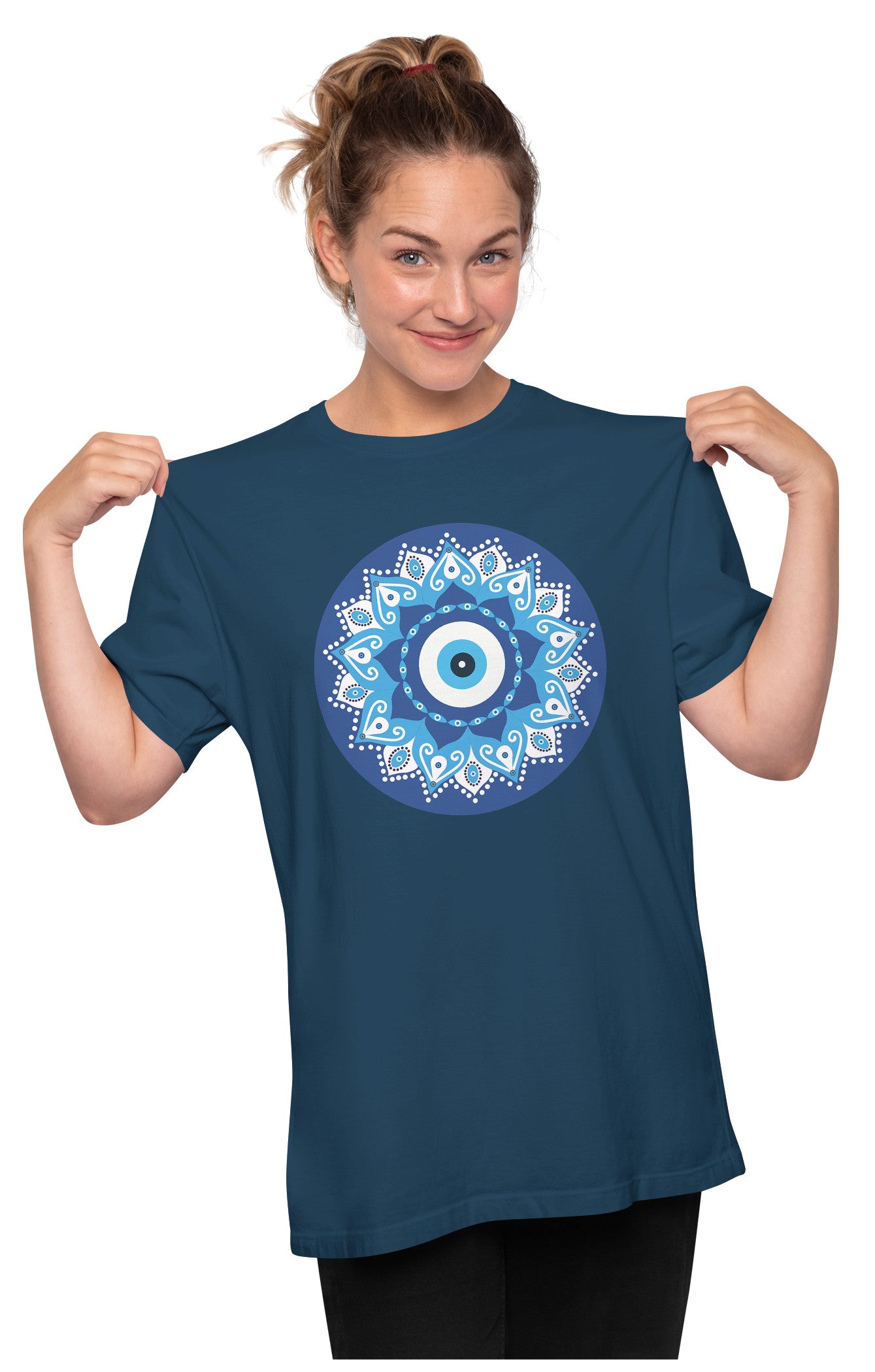 Evil Eye Mandala Oversized Unisex T-shirt