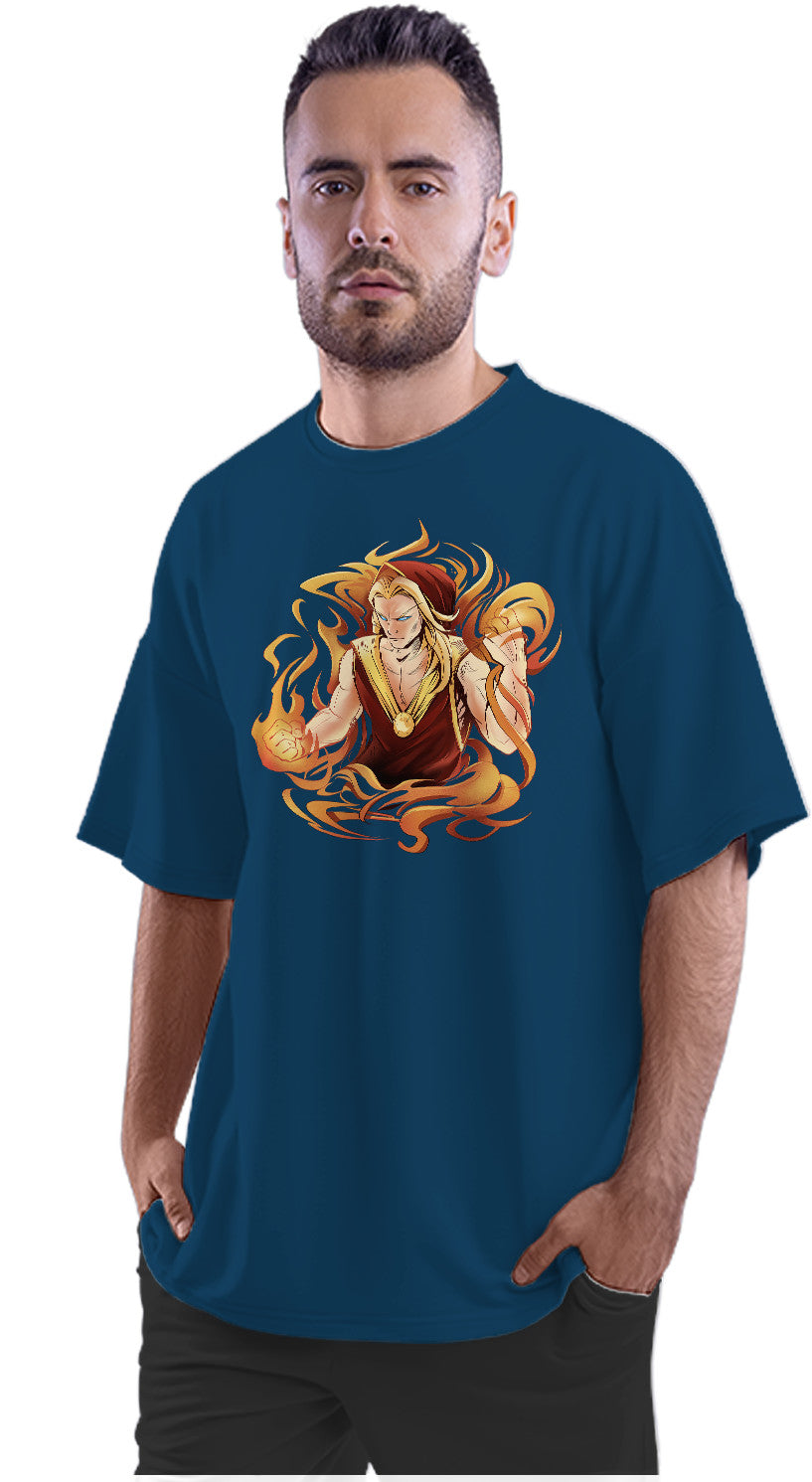 Fire Enchantment Elf Oversized Unisex T-shirt