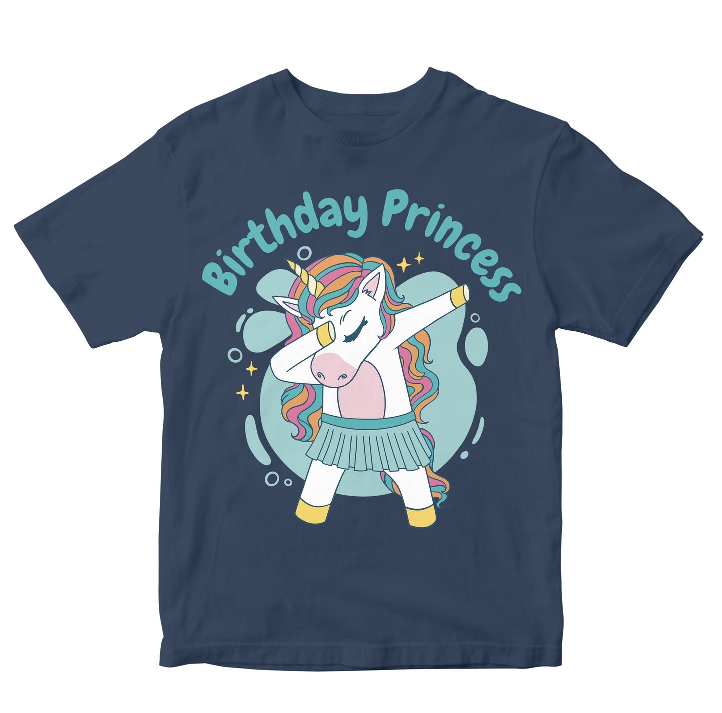 Birthday Princess Dabbing Unicorn Toddler