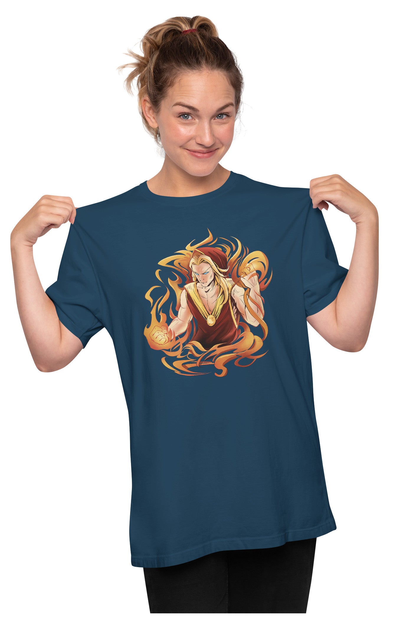Fire Enchantment Elf Oversized Unisex T-shirt