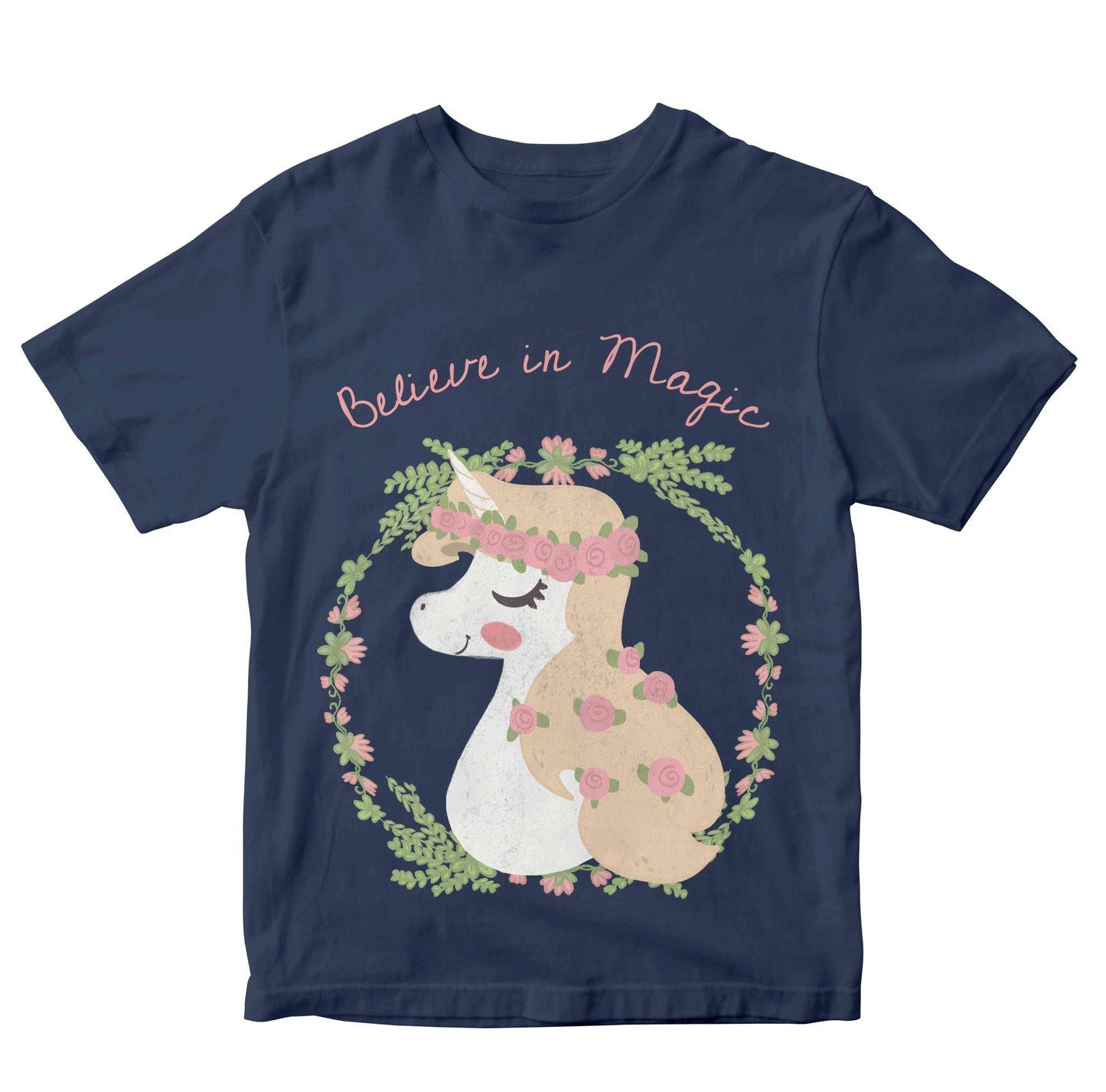 Believe In Magic Unicorn Girls Kids