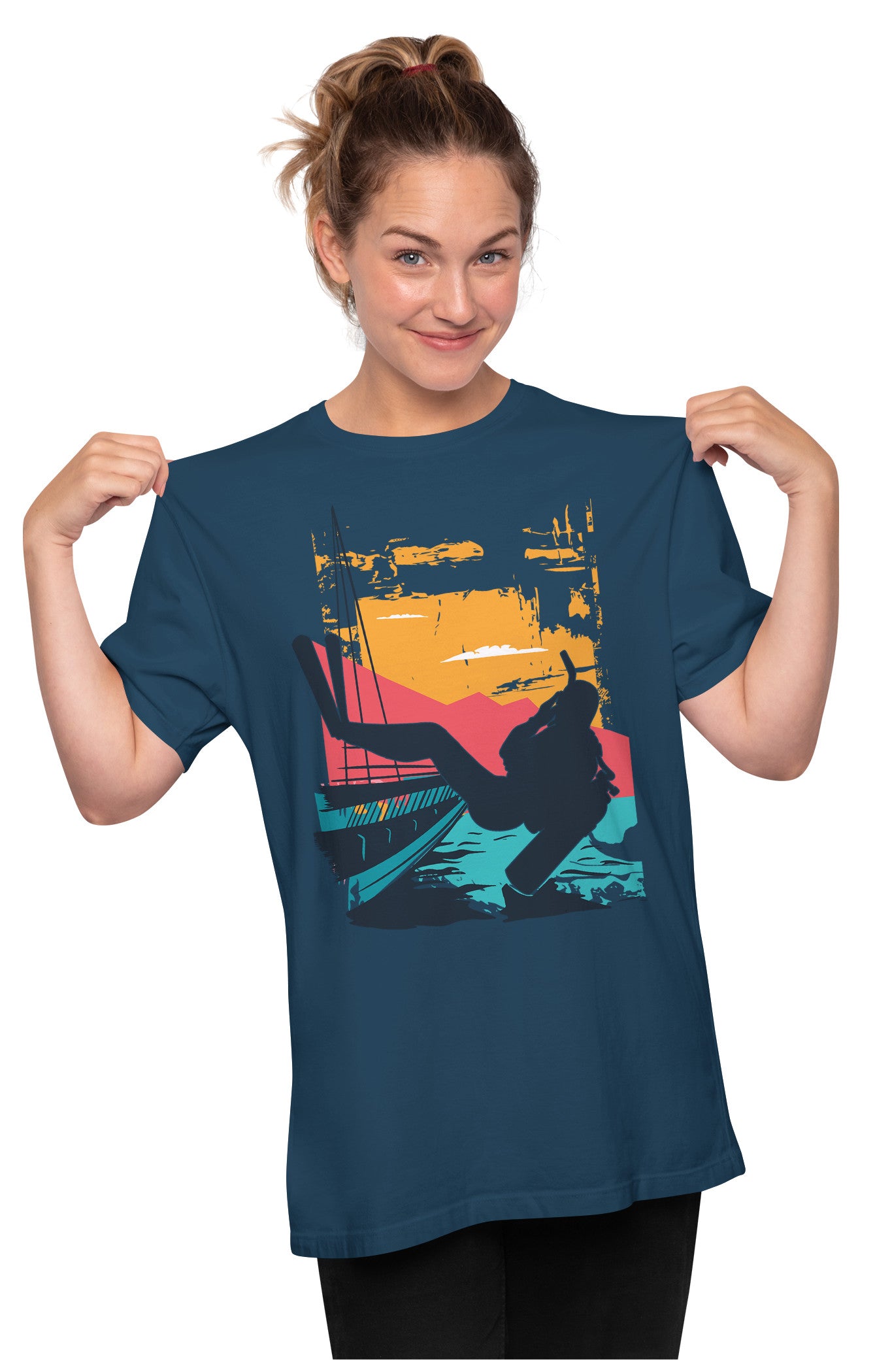 Scuba Diving Oversized Unisex T-shirt