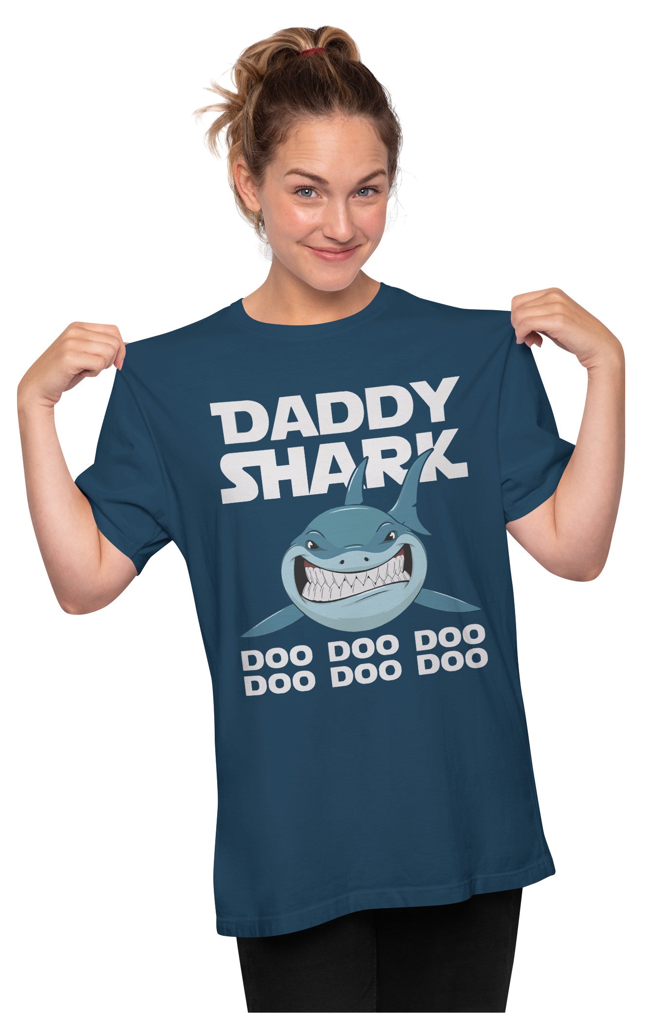 Daddy Shark Doo Doo Doo Oversized Unisex T-shirts