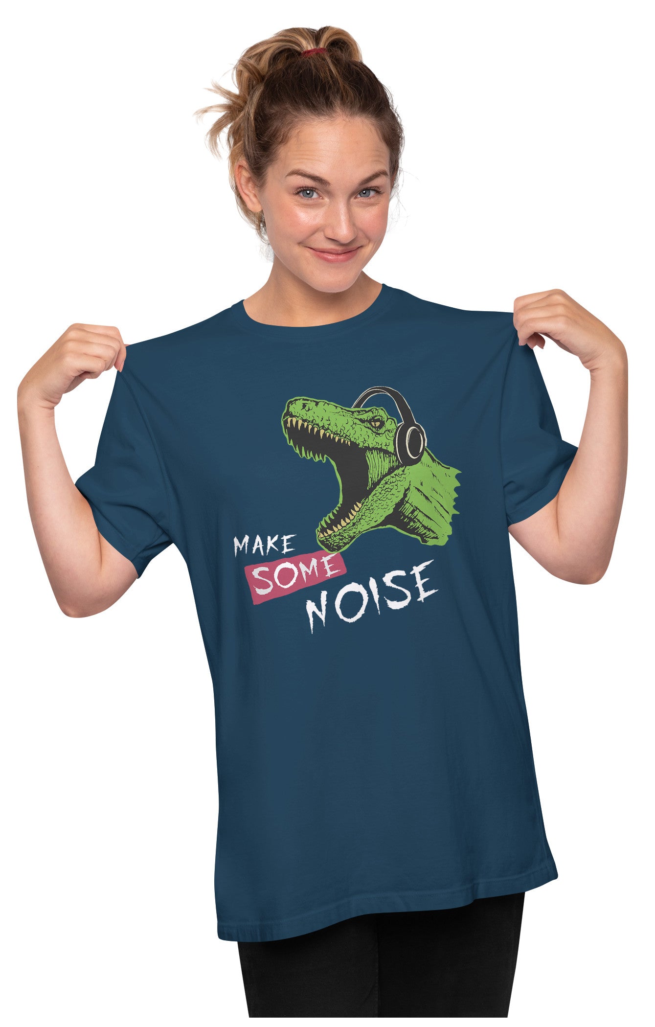 Make Some Noise - T-Rex Dinosaur Oversized Unisex T-shirt