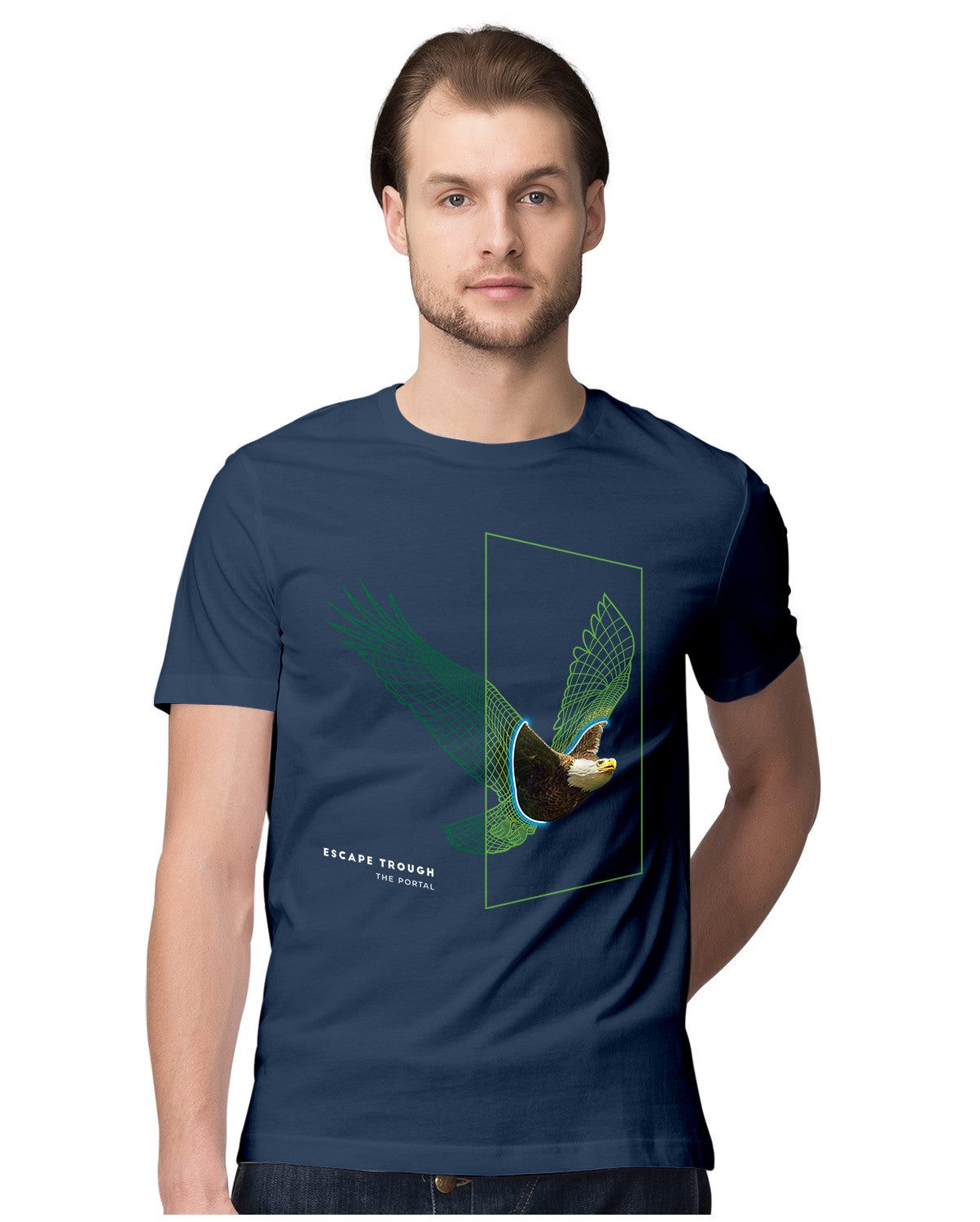 Eagle Flying Through Portal