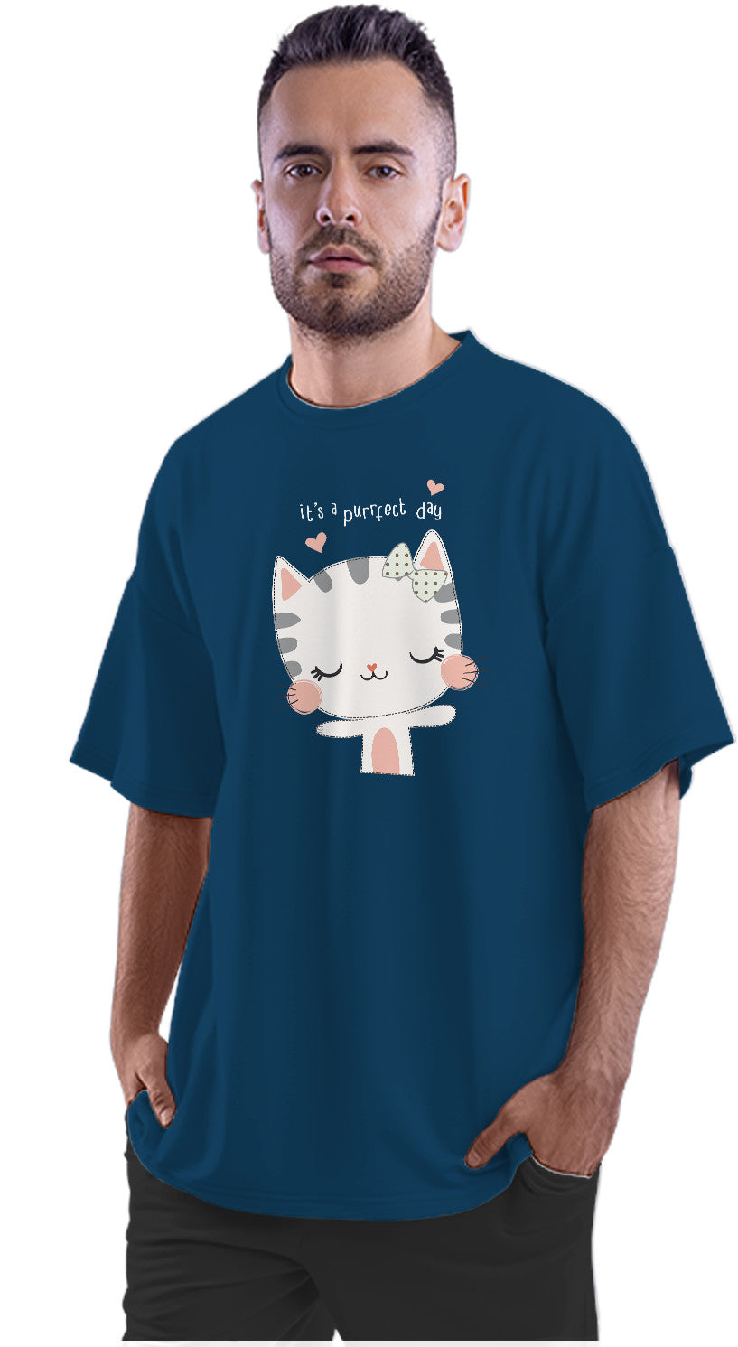 It's A Purrfect Day Oversized Unisex T-shirt