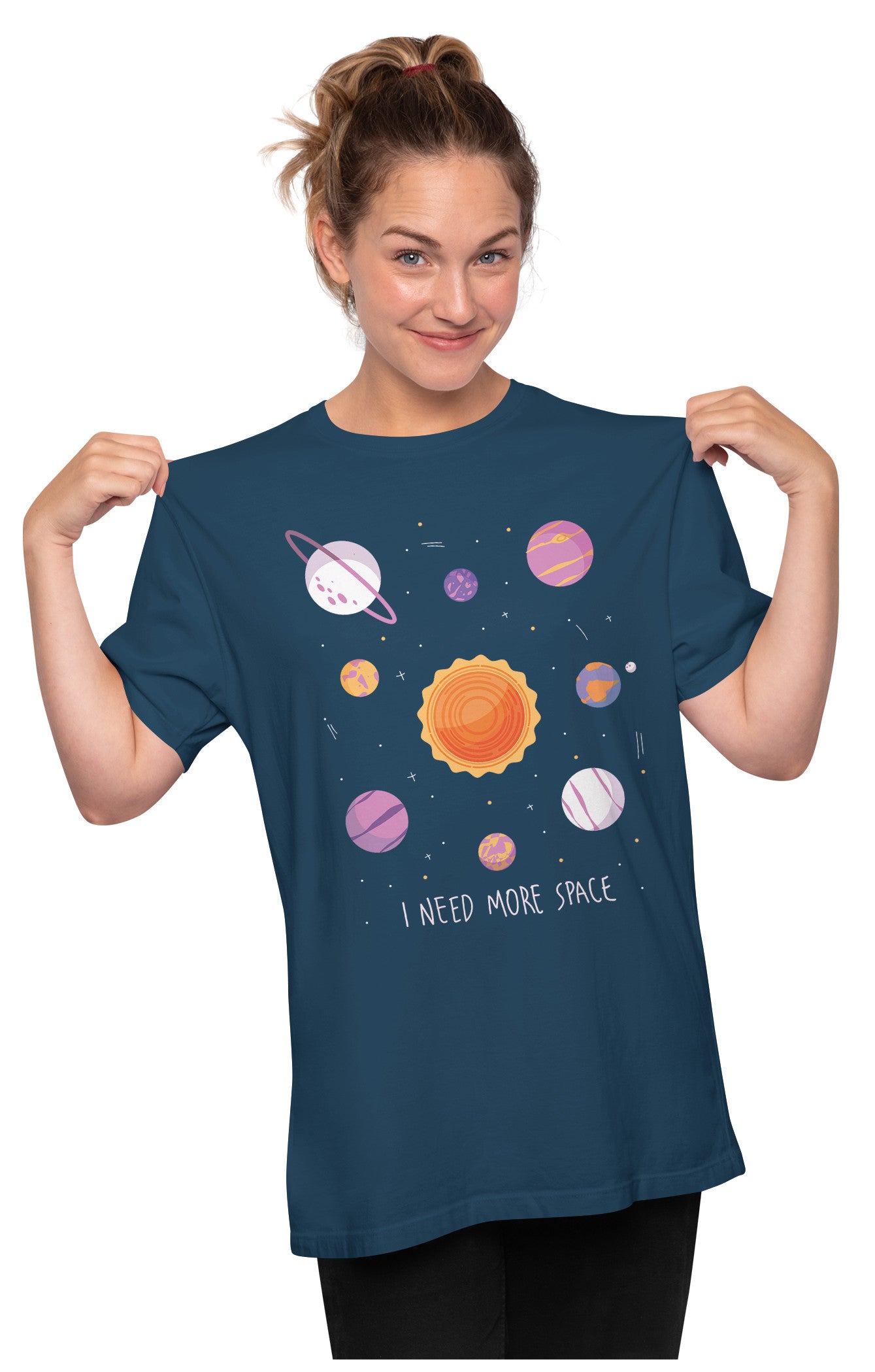 Need More Space - Solar System Oversized Unisex T-shirt