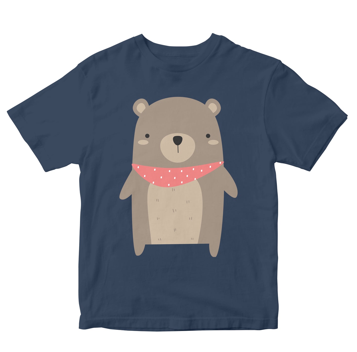 Cute Bear With Scarf Kids