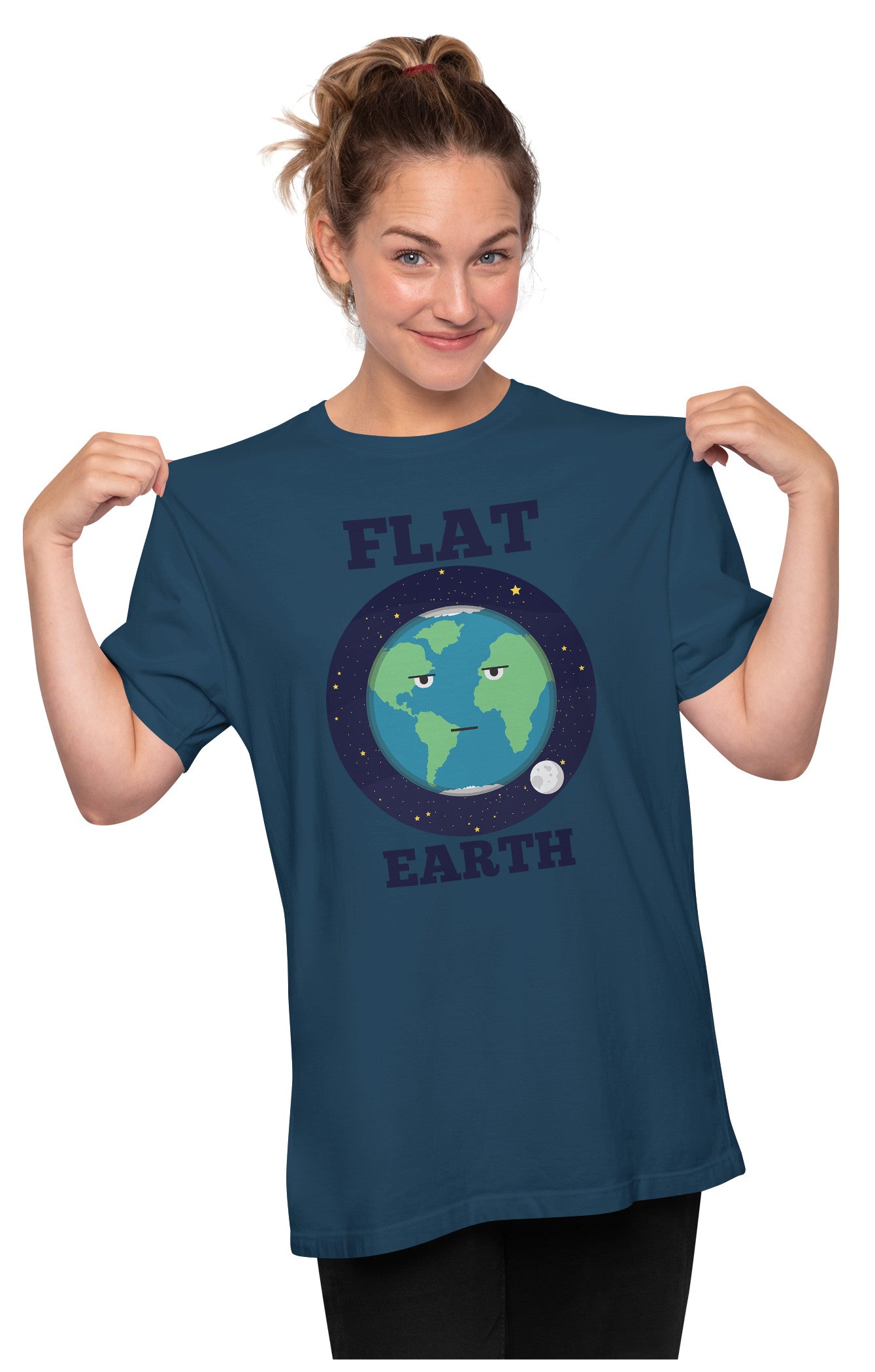 Flat Earth - Funny Oversized Unisex T-shirt