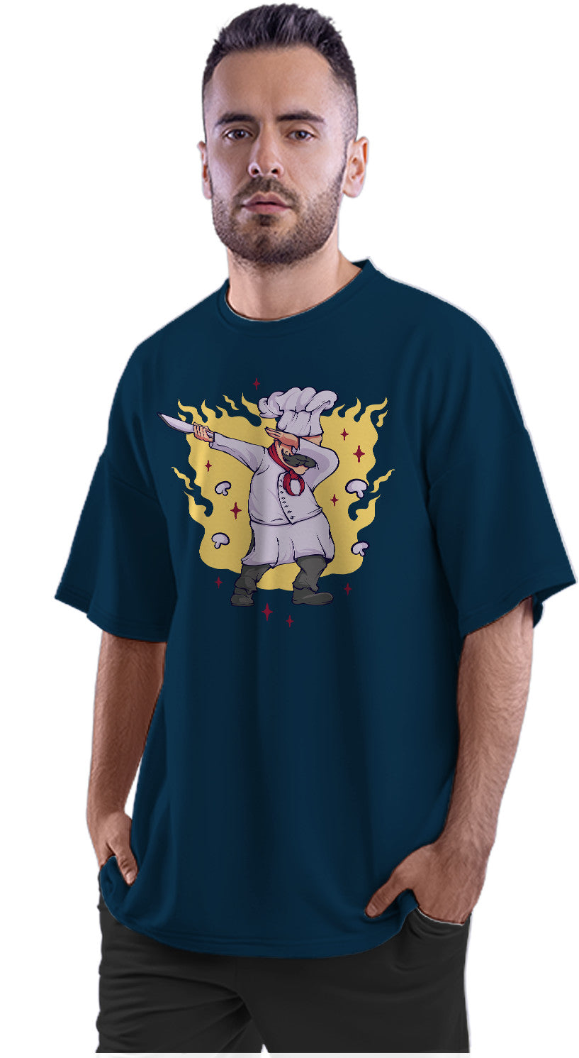 Dabbing Chef Oversized Unisex T-shirts