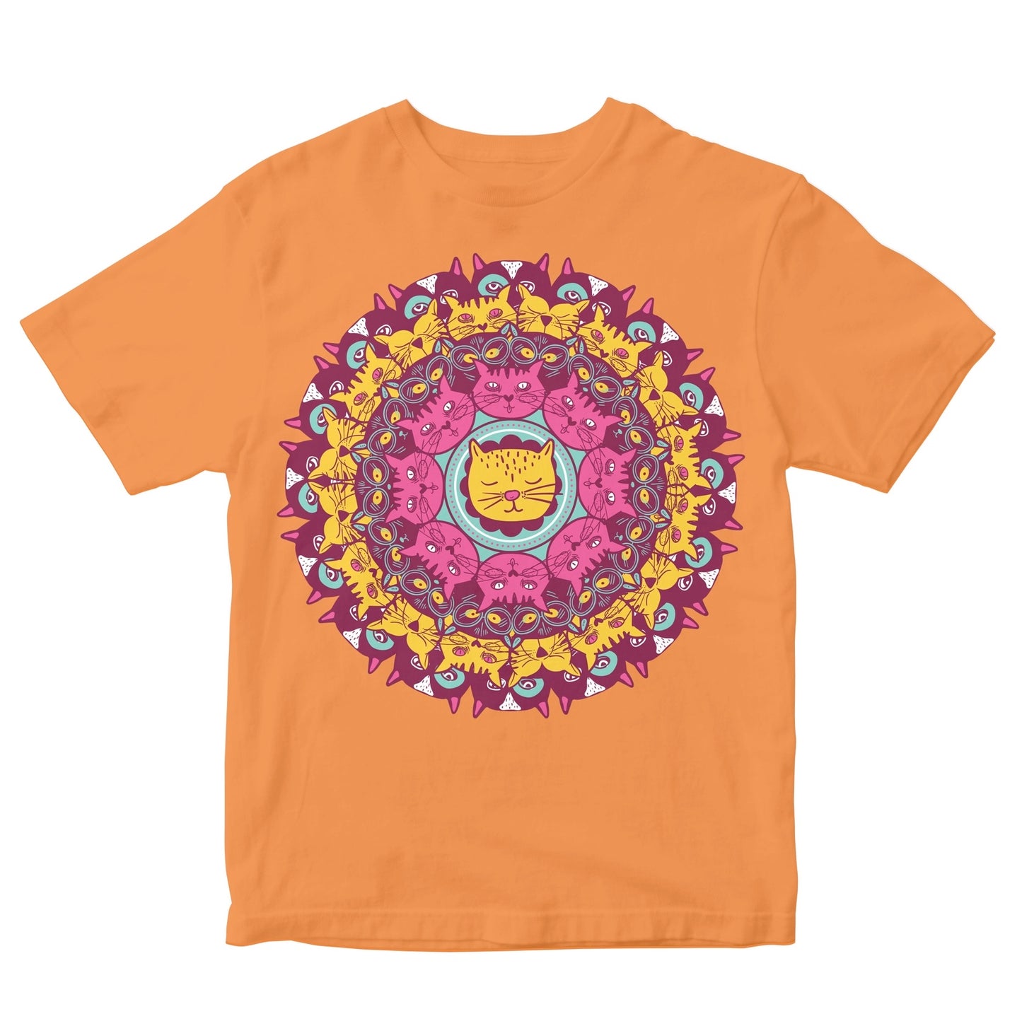 Cat Mandala Artwork Kids