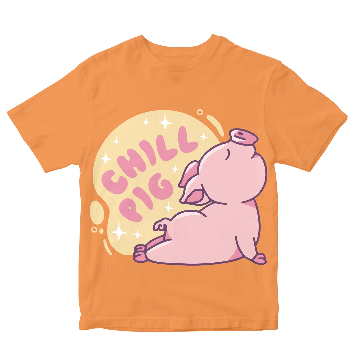 Chill Pig Doing Yoga Pose Kids