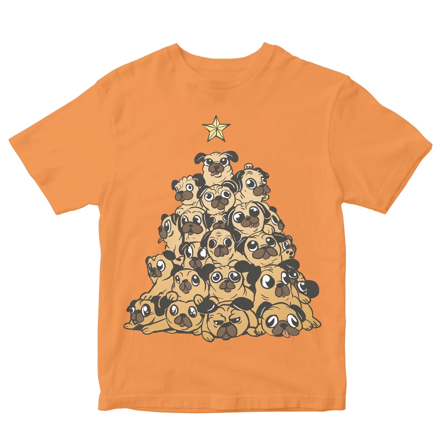 A Christmas Tree Of Pugs Kids