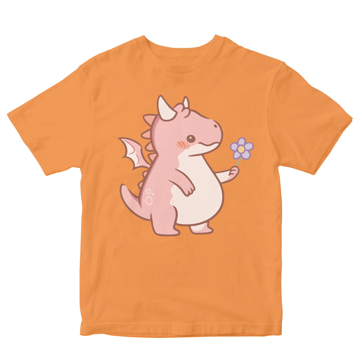 Cute Baby Dragon With Flower Kids