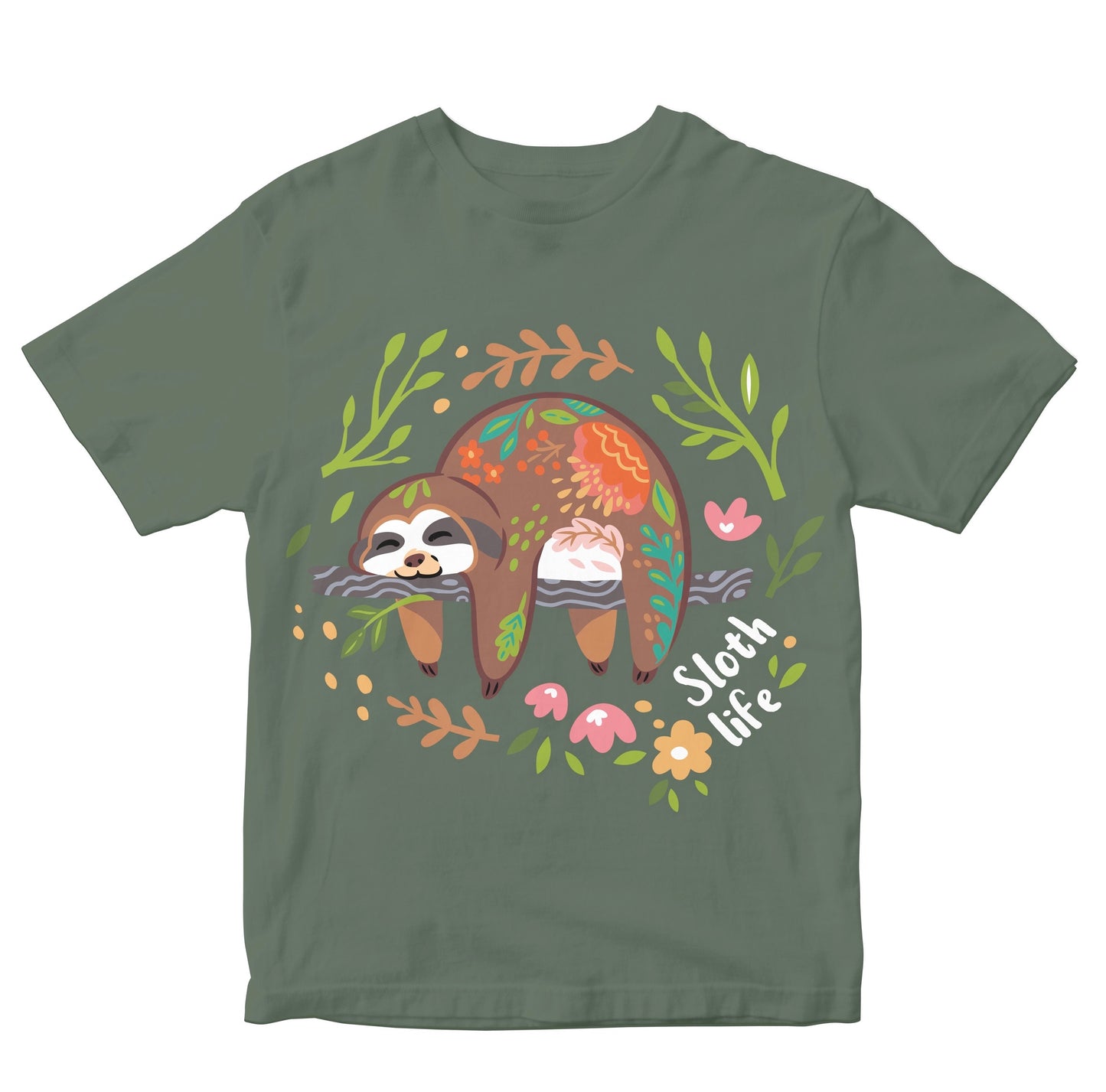 Colourful Boho Sloth Kids