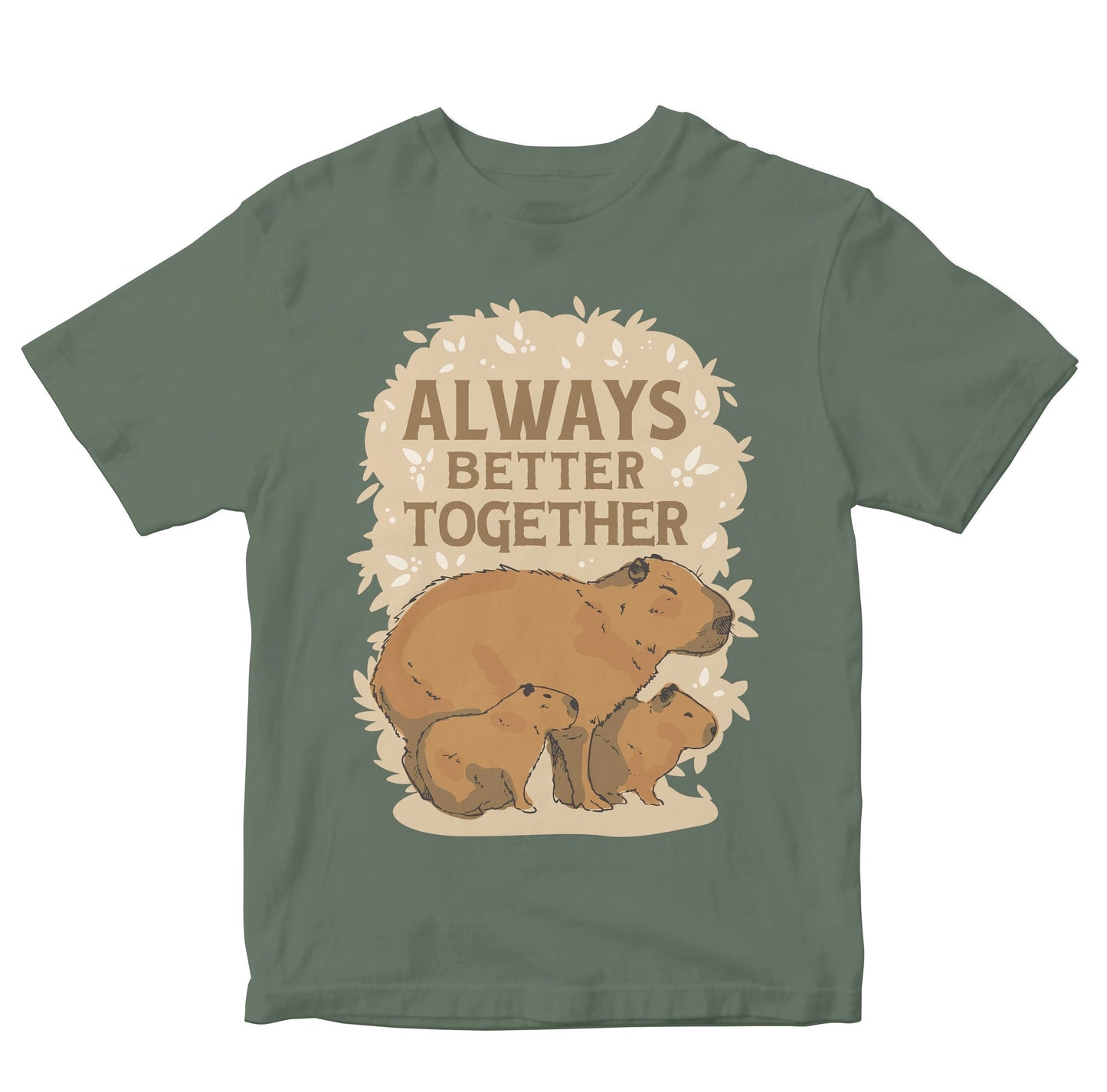 Always Better Together - Capybara Family Quote Kids