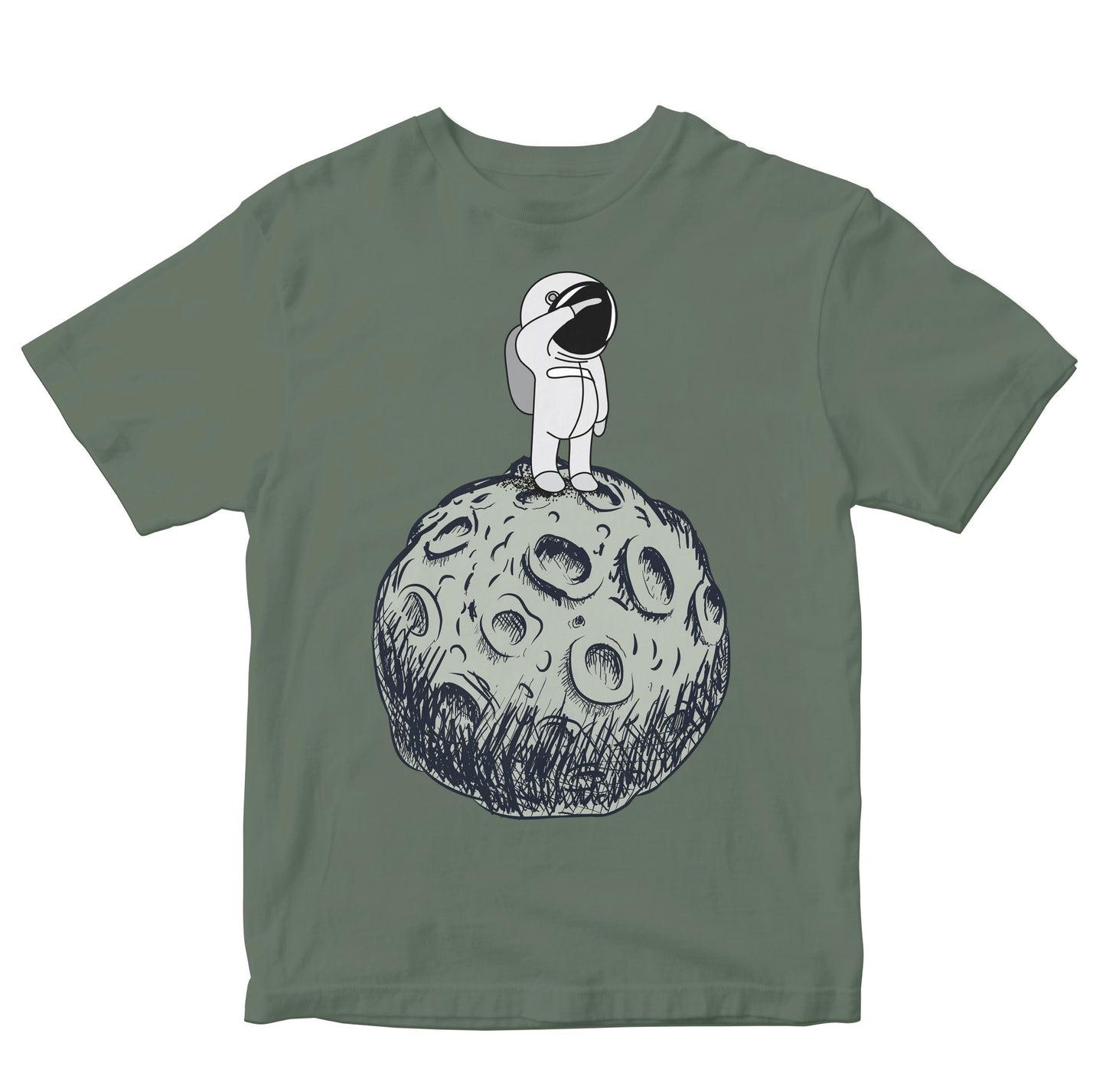 Cute Astronaut On Asteroid Kids