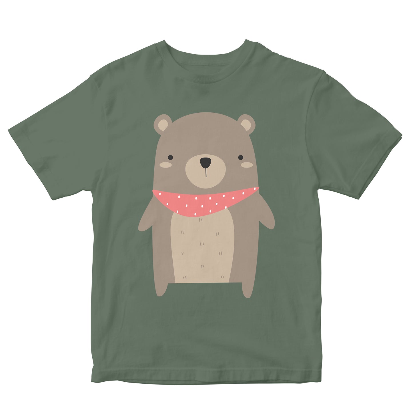Cute Bear With Scarf Kids