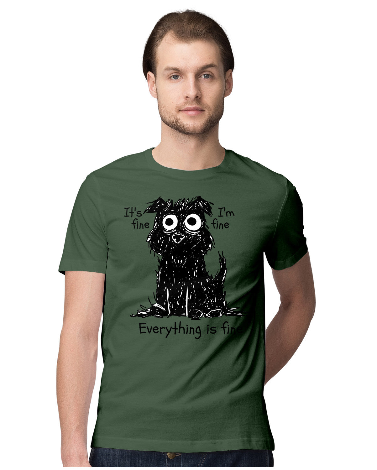 Funny Stressed Dog - Dark Humour Quote