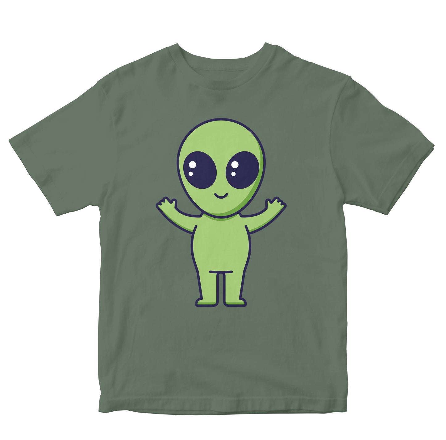 Cute Space Alien Cartoon Kids