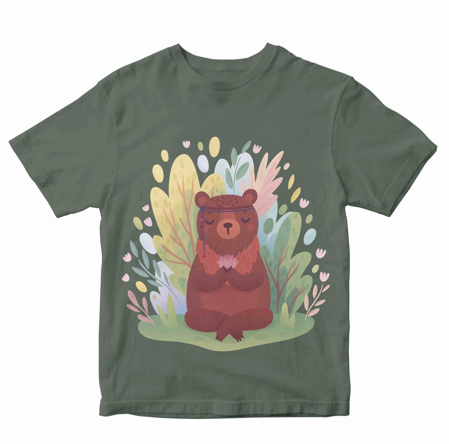 Boho Bear Meditating Kids Toddler