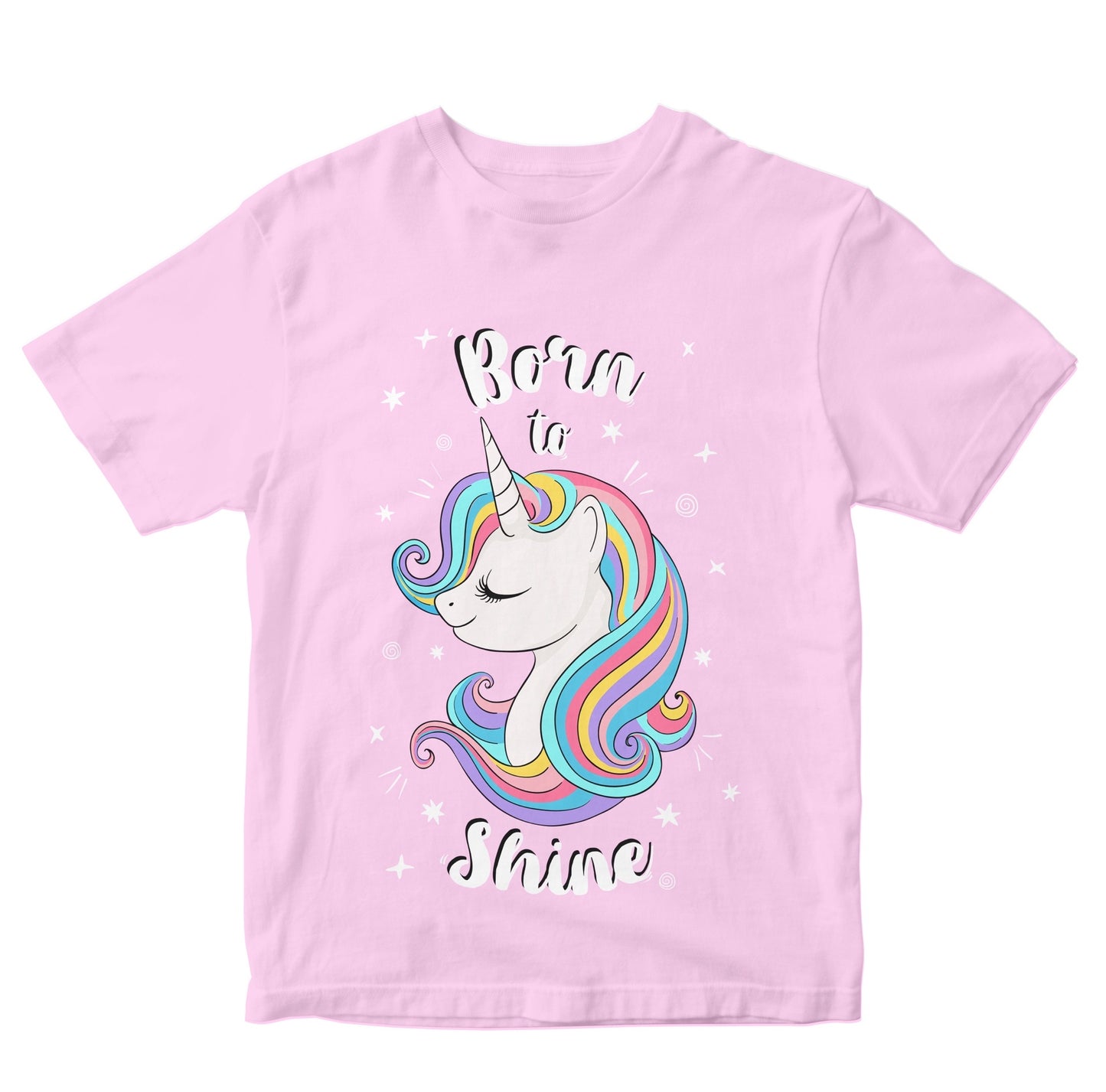 Born To Shine Unicorn Girls Kids Toddler