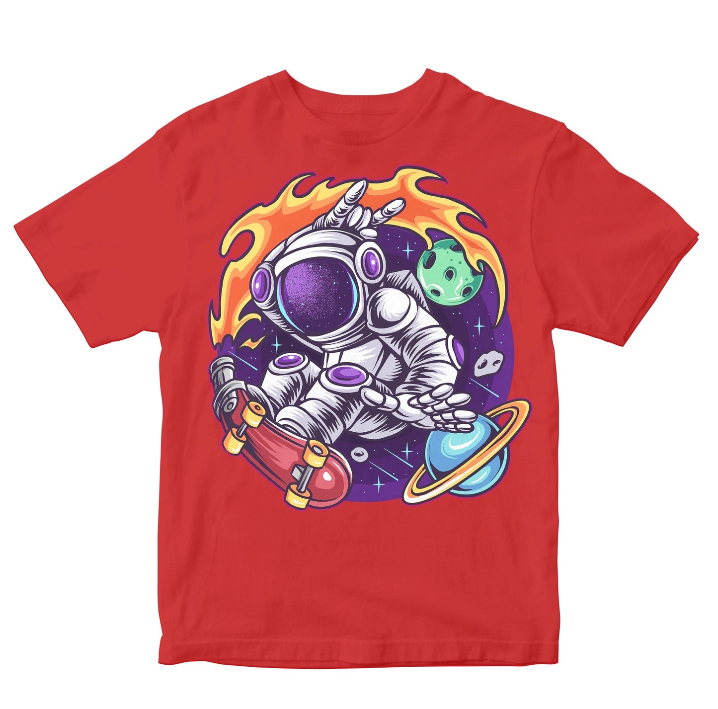 Astronaut Skateboarding In Space TIme Toddler