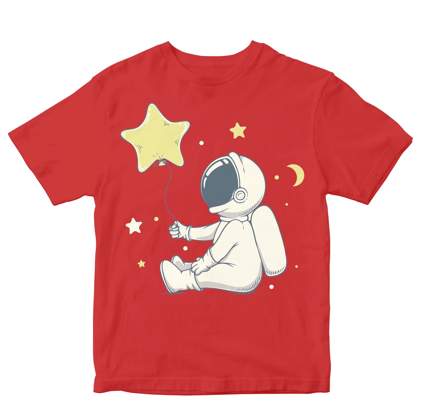 Cute Astronaut With Star Shaped Balloon Kids