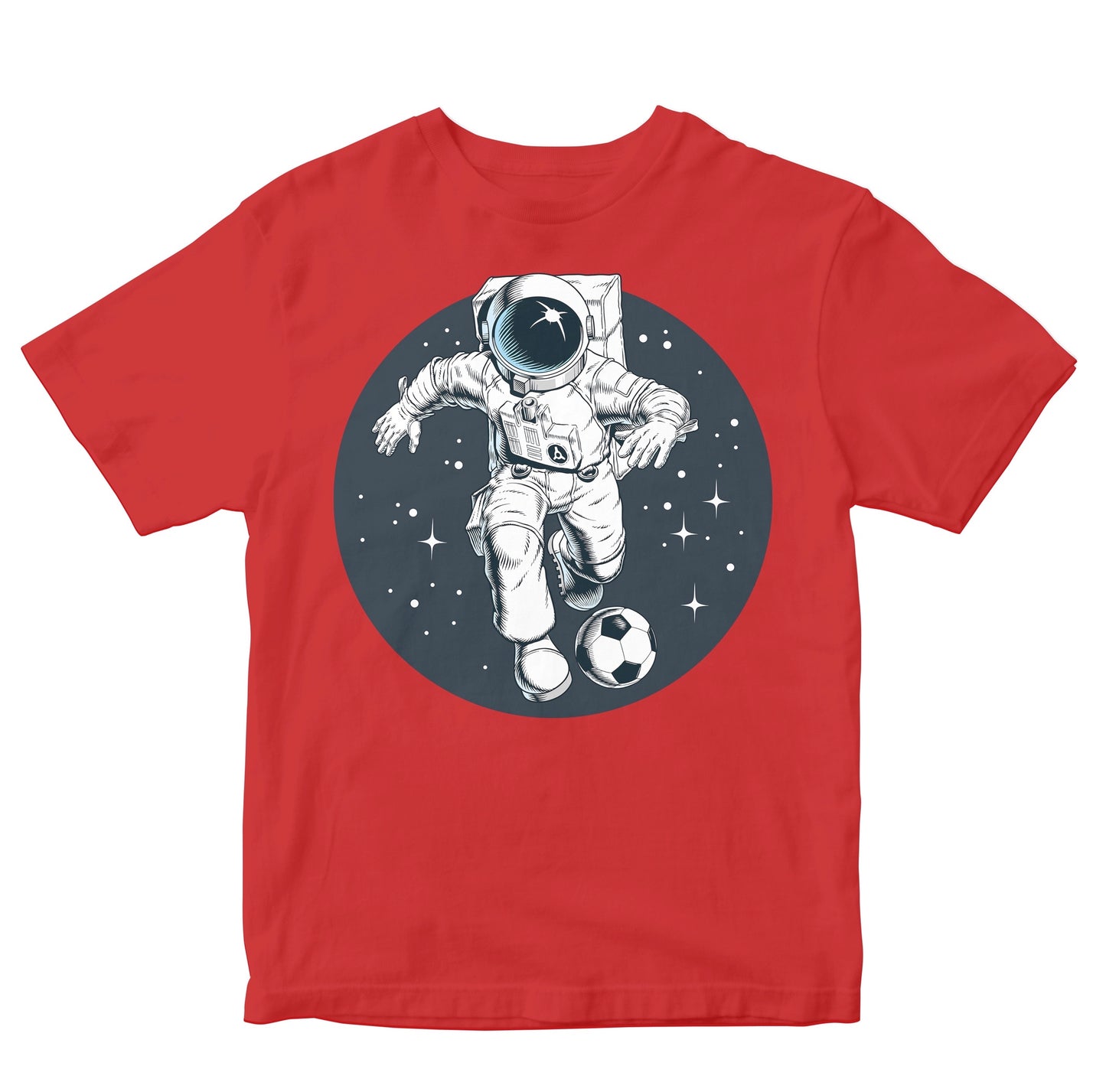 Astronaut Playing Football In Space Kids