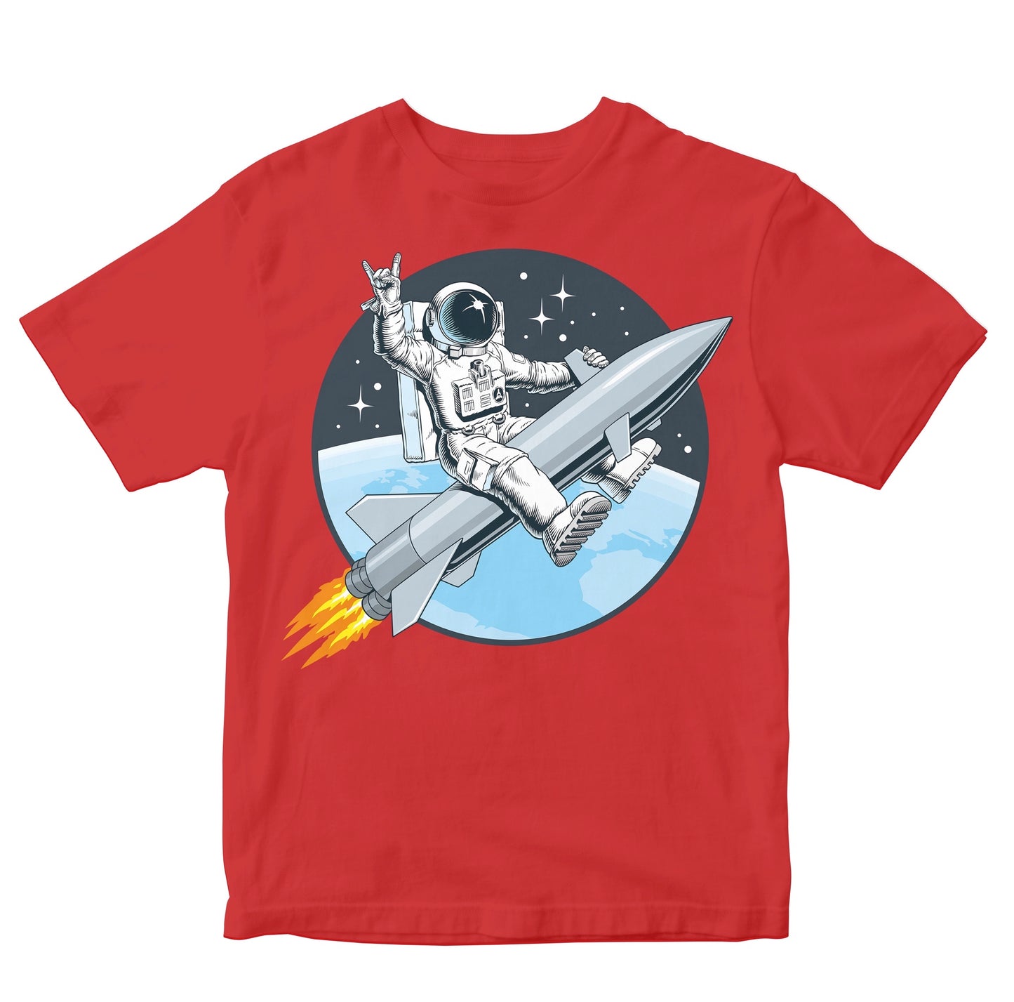 Astronaut Riding Missile Rocket In Space Toddler