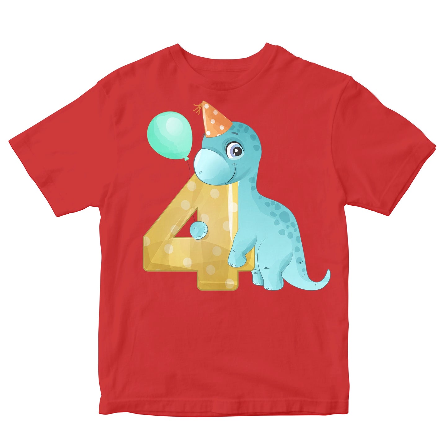 Four Year Old Apatosaurus - Birthday Dinosaur Kids