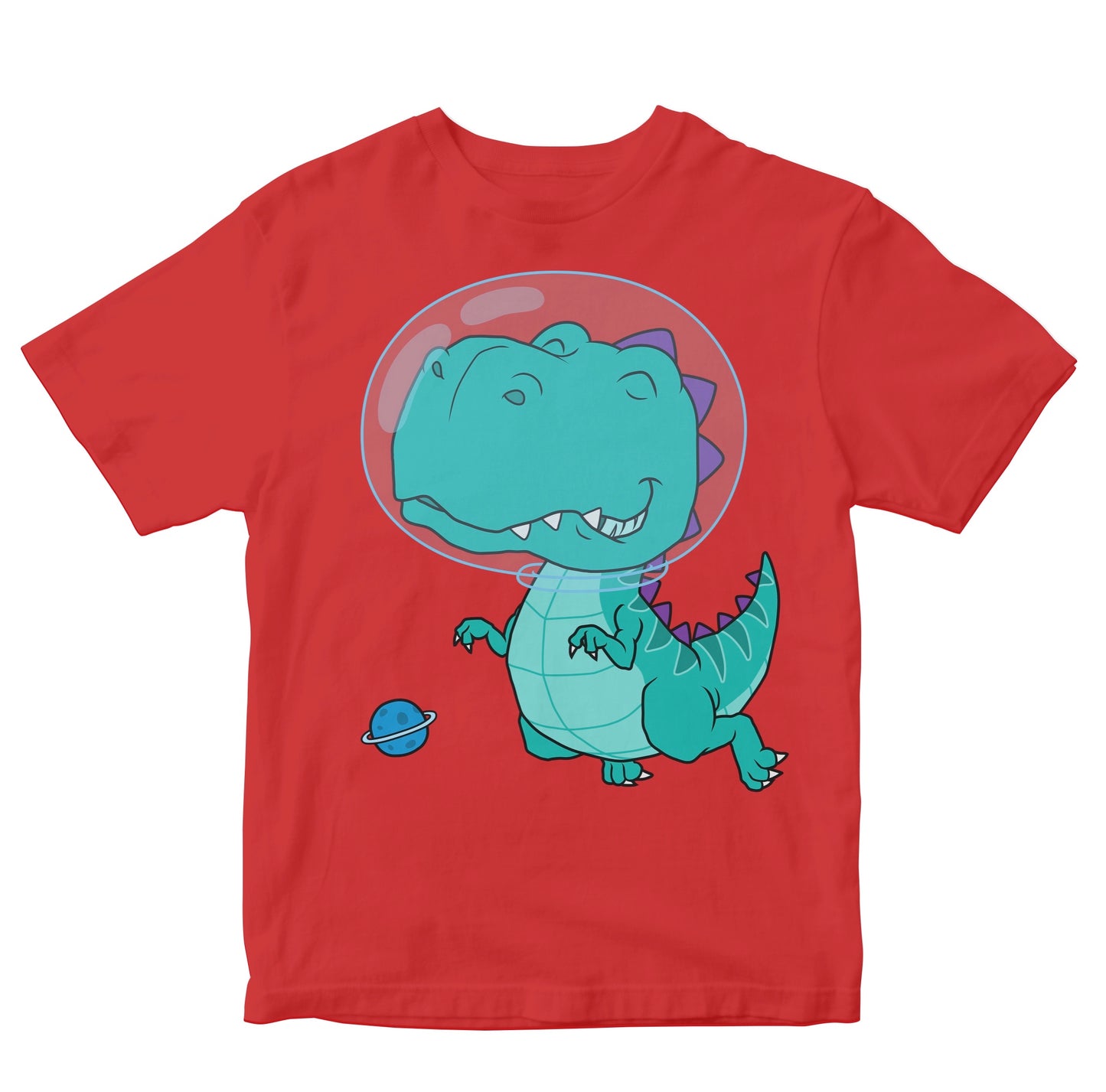 Happy T-Rex Astronaut - Dinosaur In Space Kids