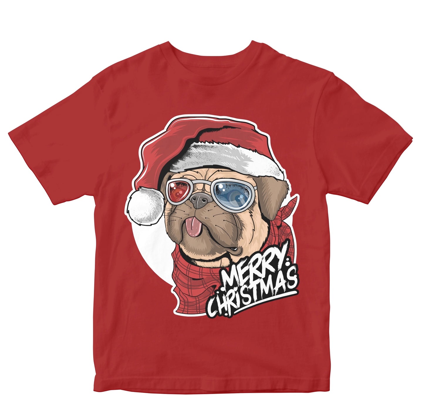 Christmas Pug - Merry Christmas Kids