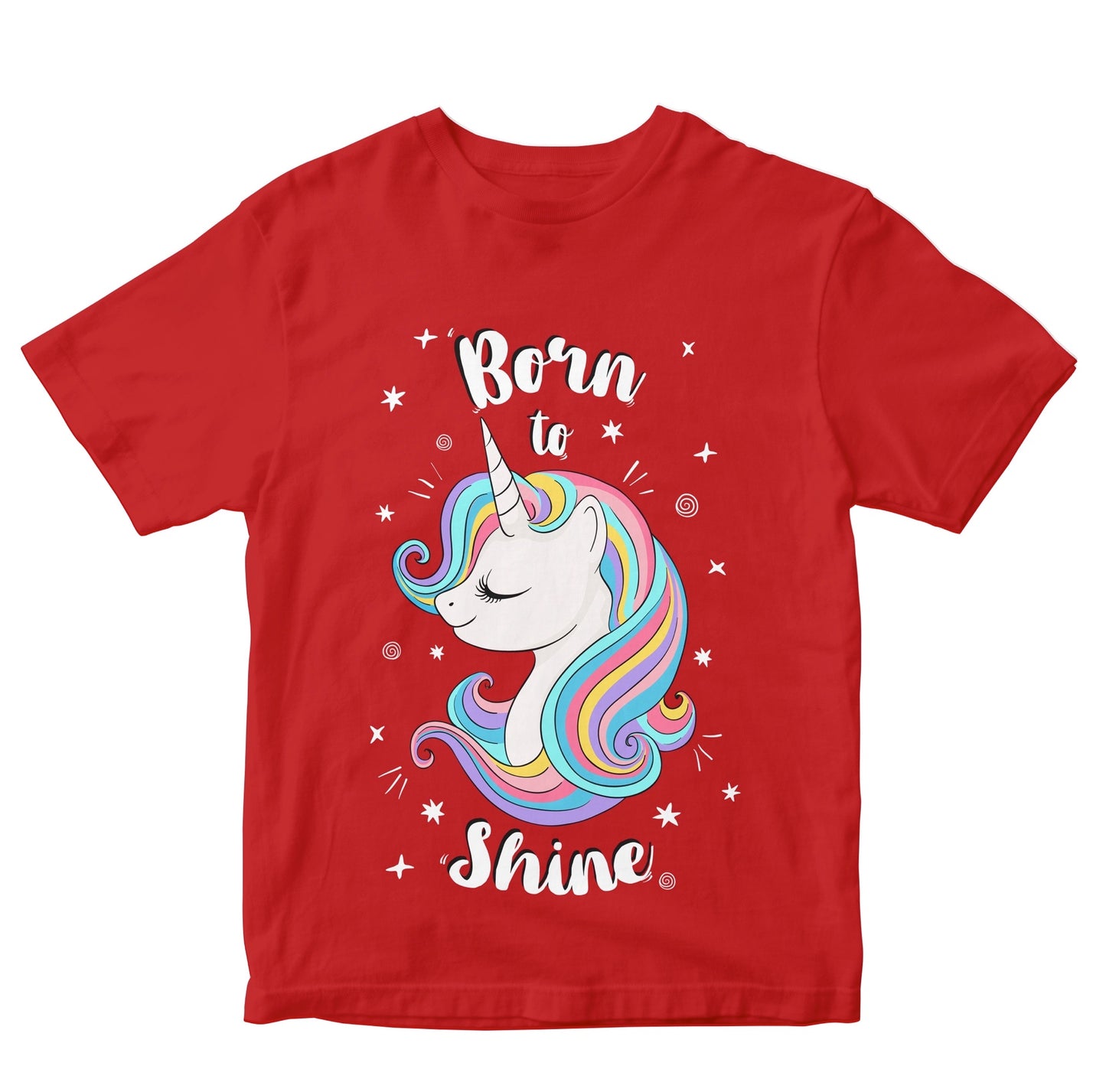 Born To Shine Unicorn Girls Kids Toddler