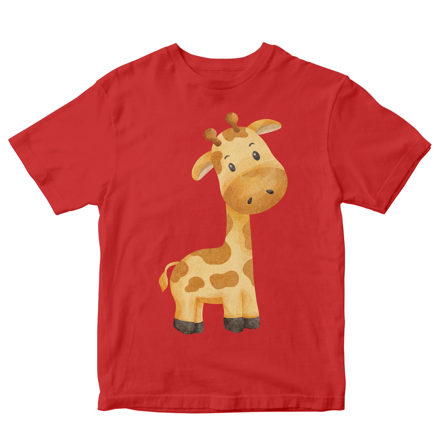 Cute Giraffe Watercolor Illustration Kids