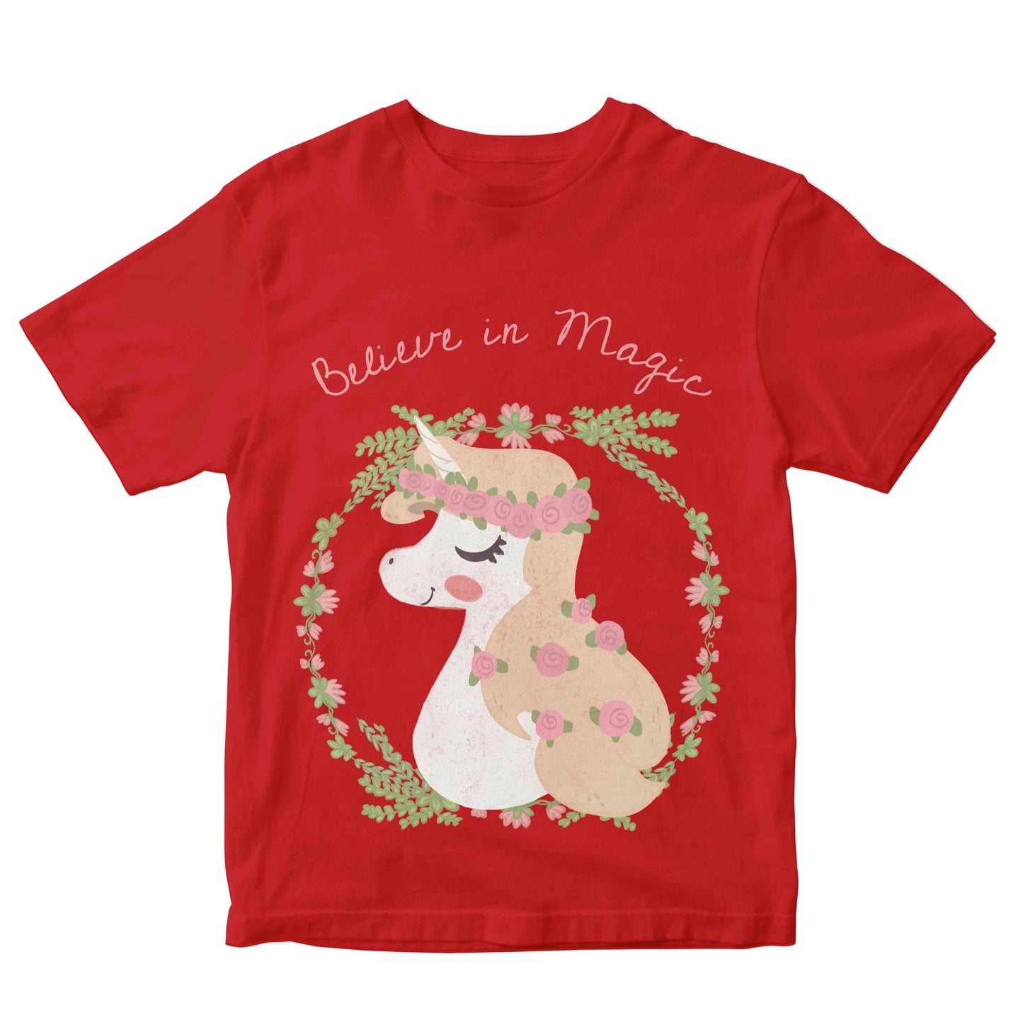 Believe In Magic Unicorn Girls Kids