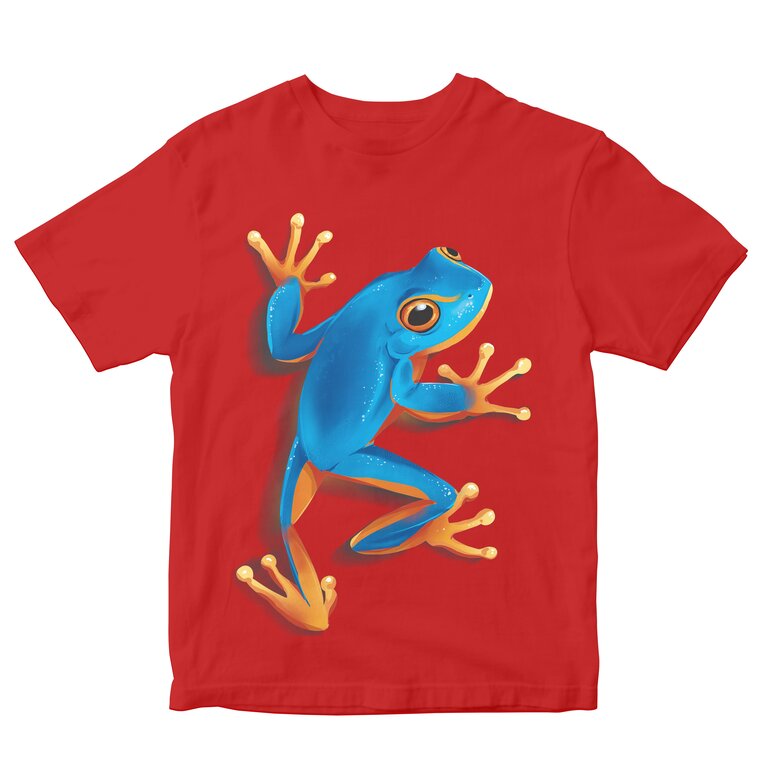 Realistic Blue Frog Pop Out Design Toddler