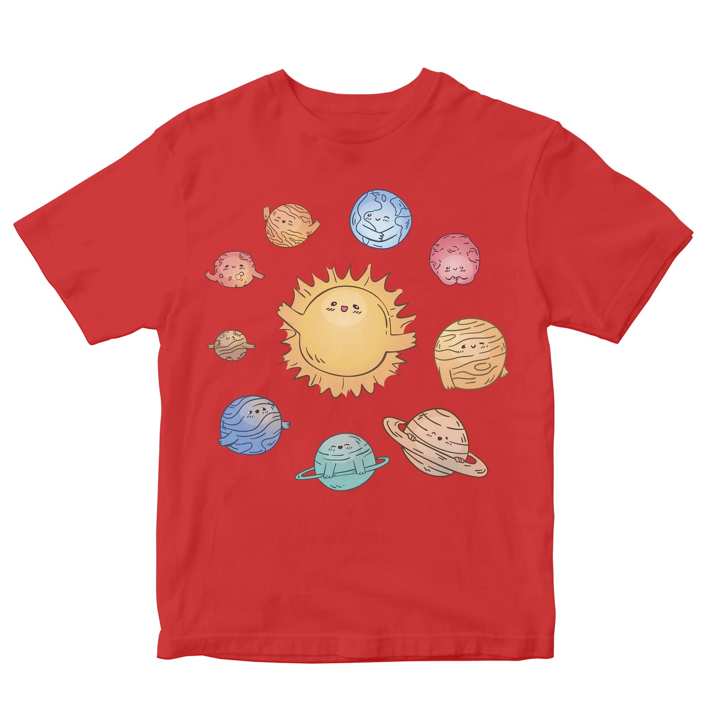 Cute Solar System With All Planets Toddler