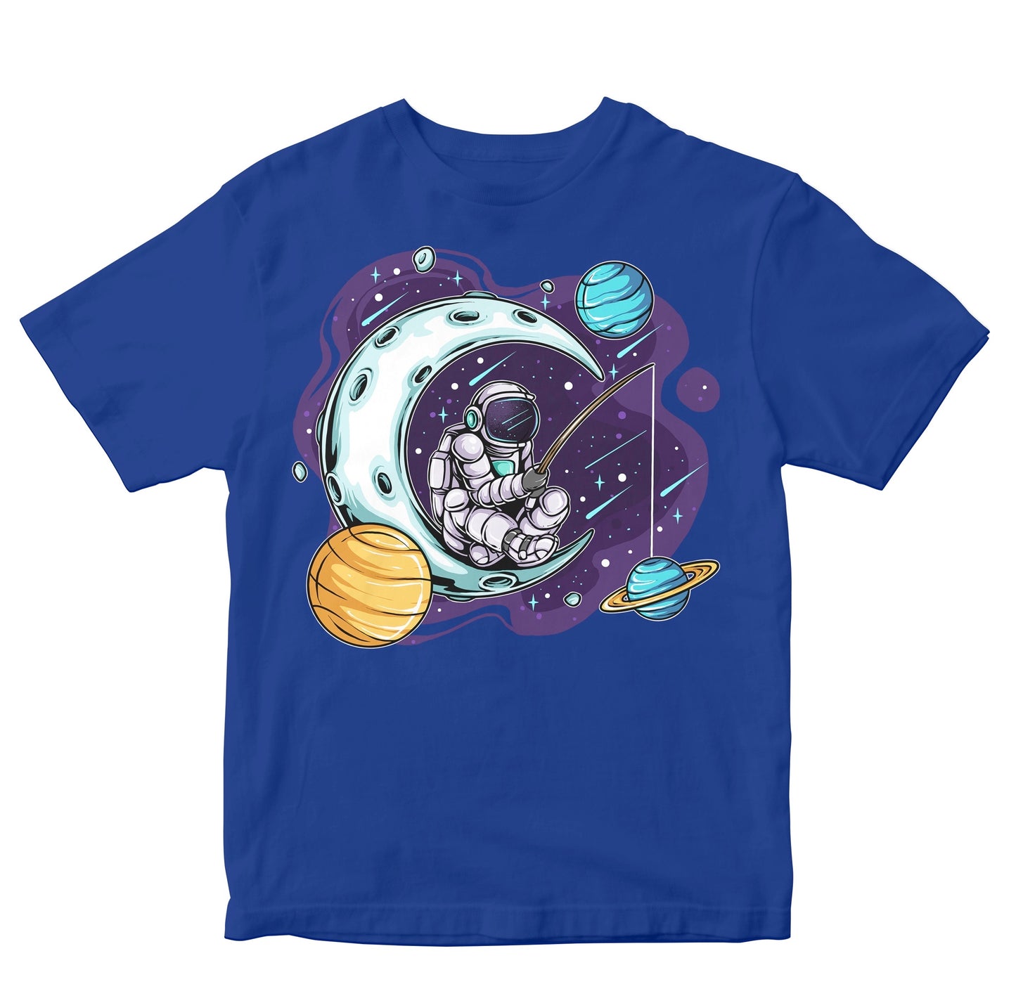 Astronaut Fishing In Space Kids