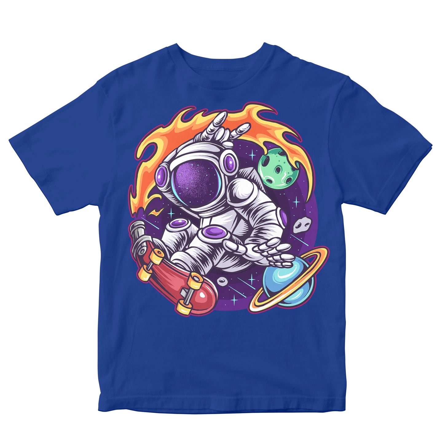 Astronaut Skateboarding In Space TIme Toddler