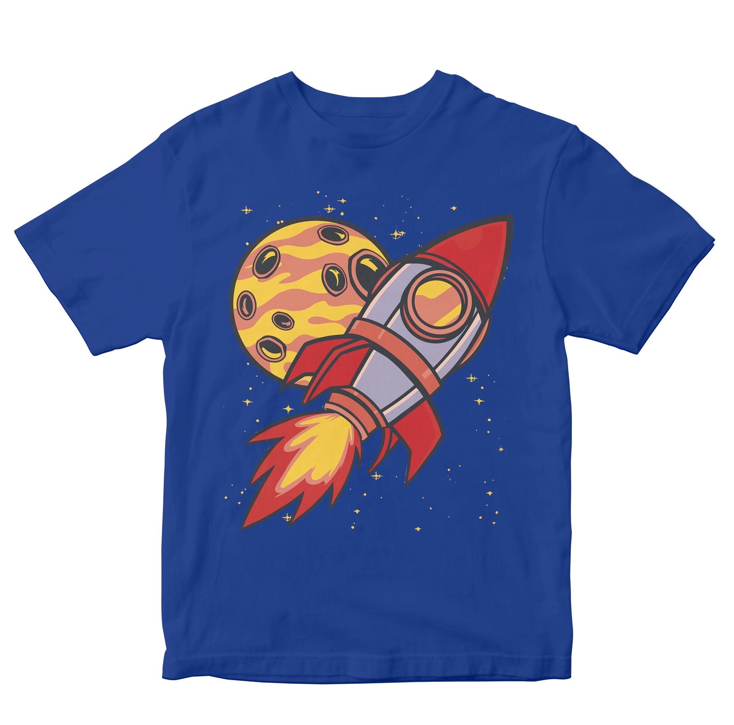 Rocket & Planet In Space Kids