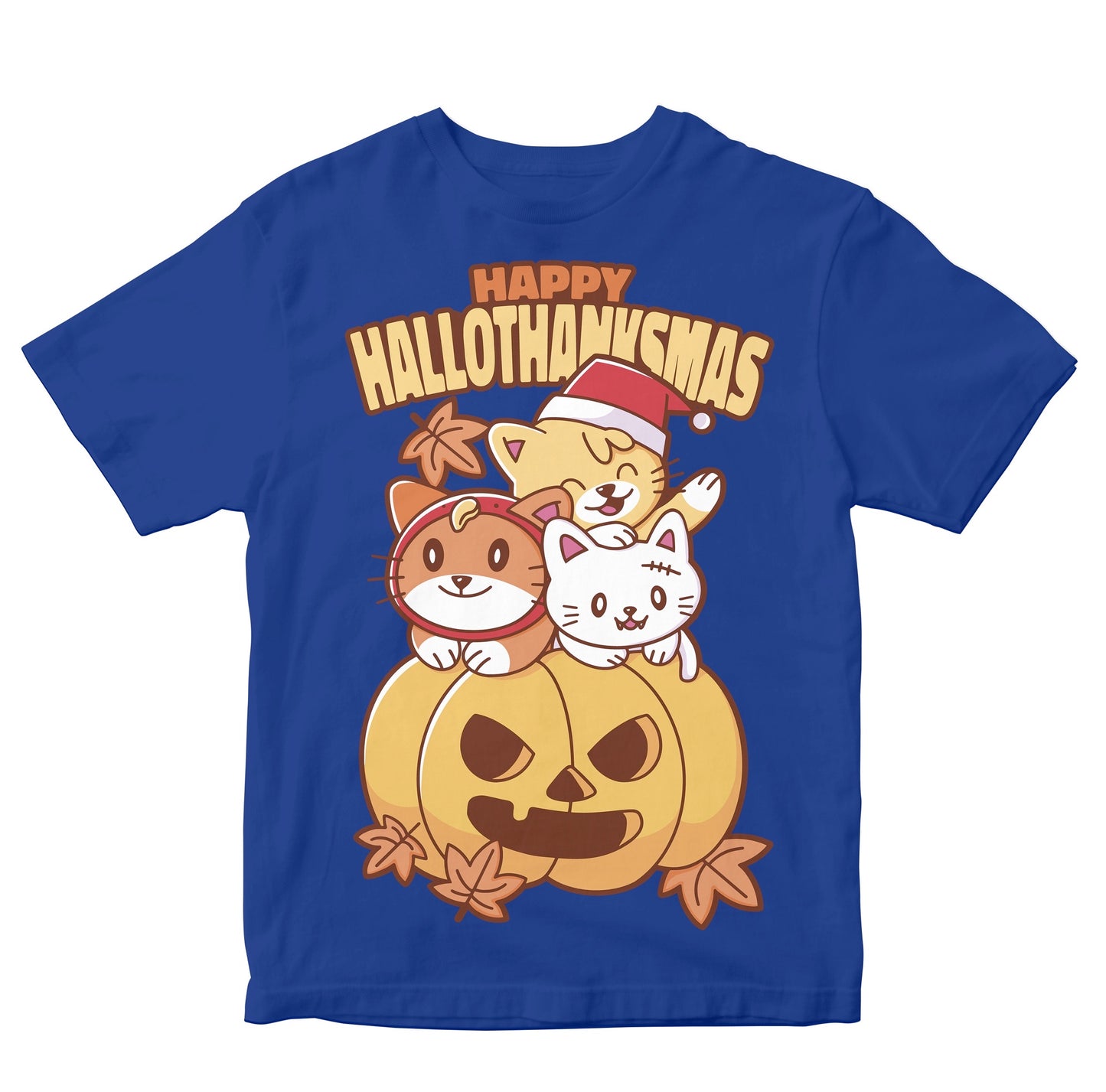 Happy Hallothanksmas Funny Cats Kids