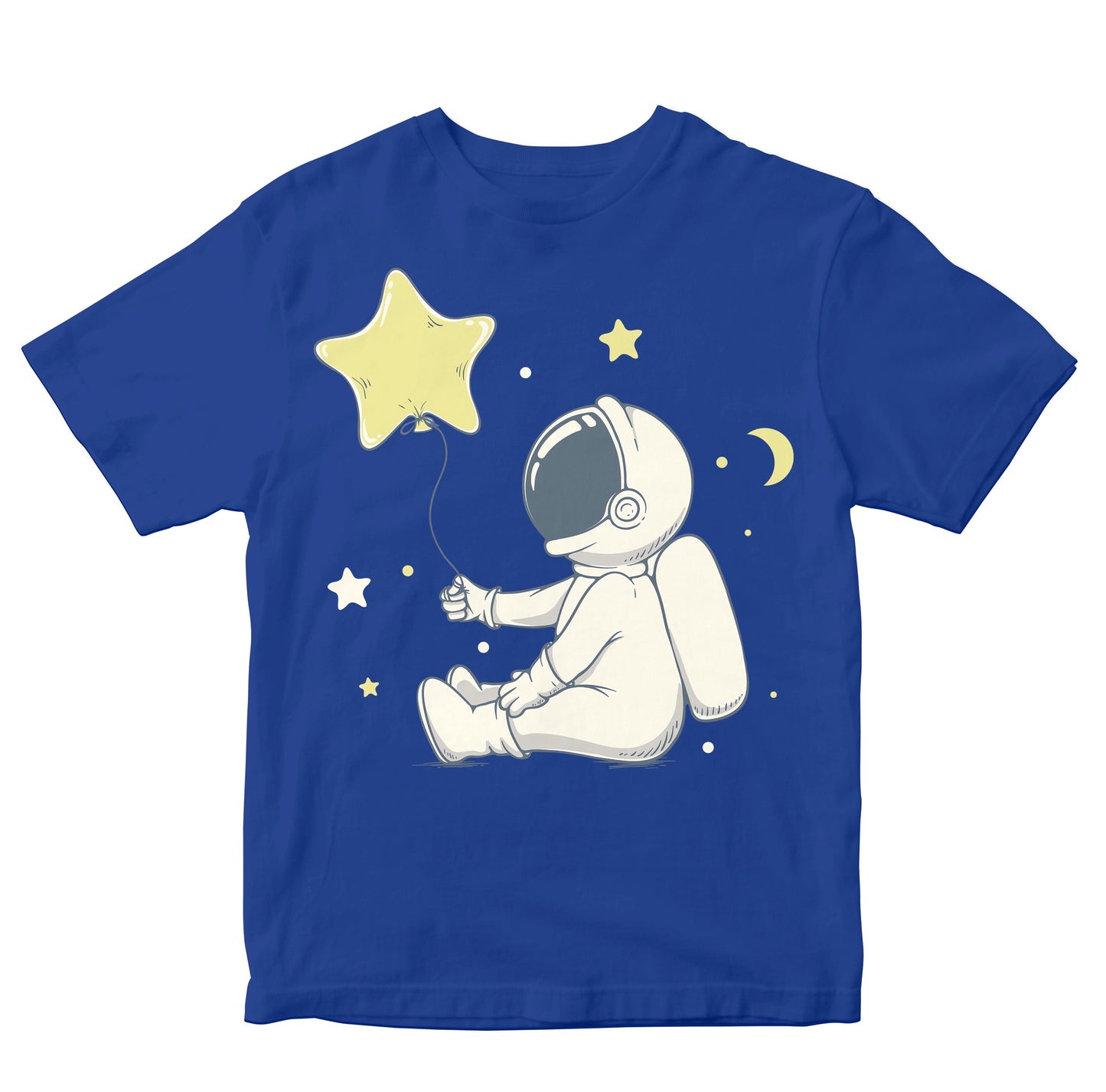 Cute Astronaut With Star Shaped Balloon Kids