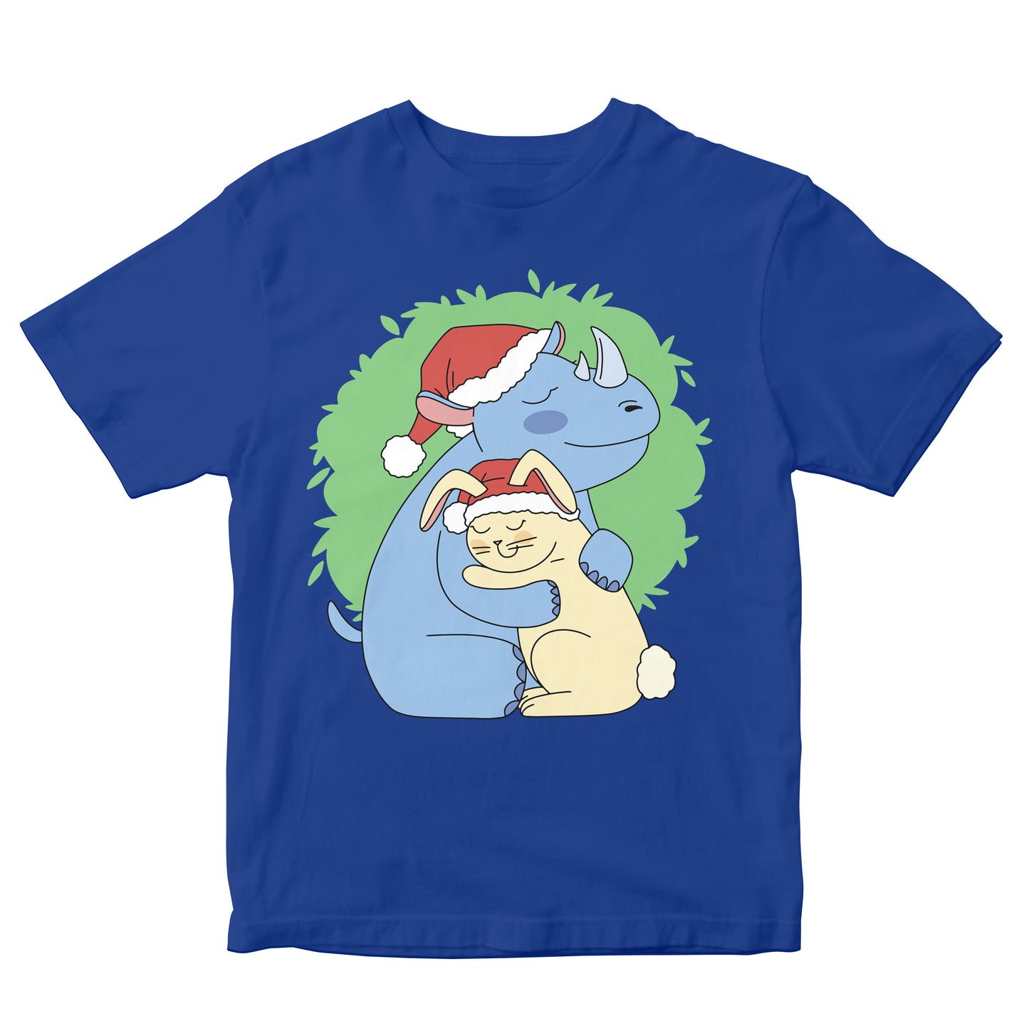 Christmas Bunny & Rhino Hug Toddler