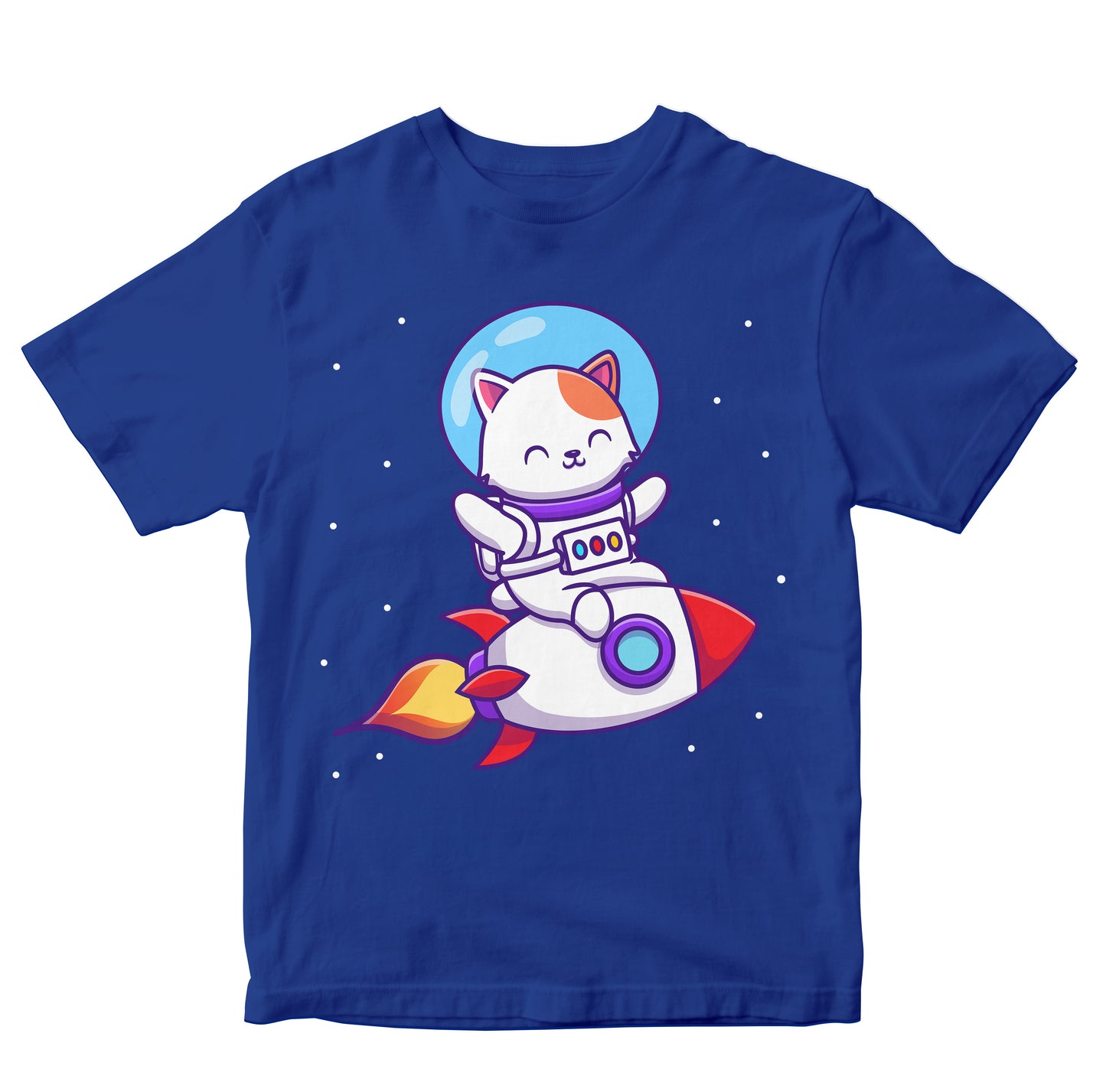 Cute Cat Astronaut On Rocket Toddler