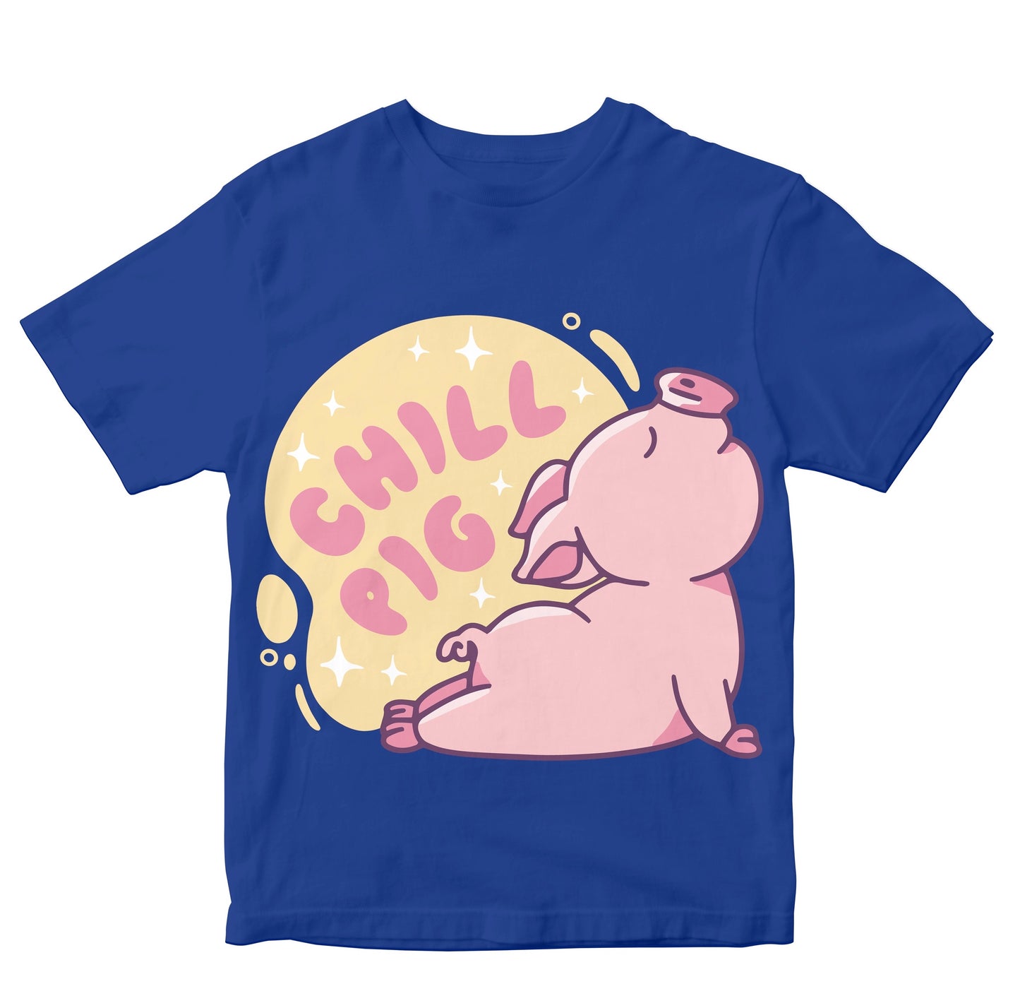 Chill Pig Doing Yoga Pose Kids