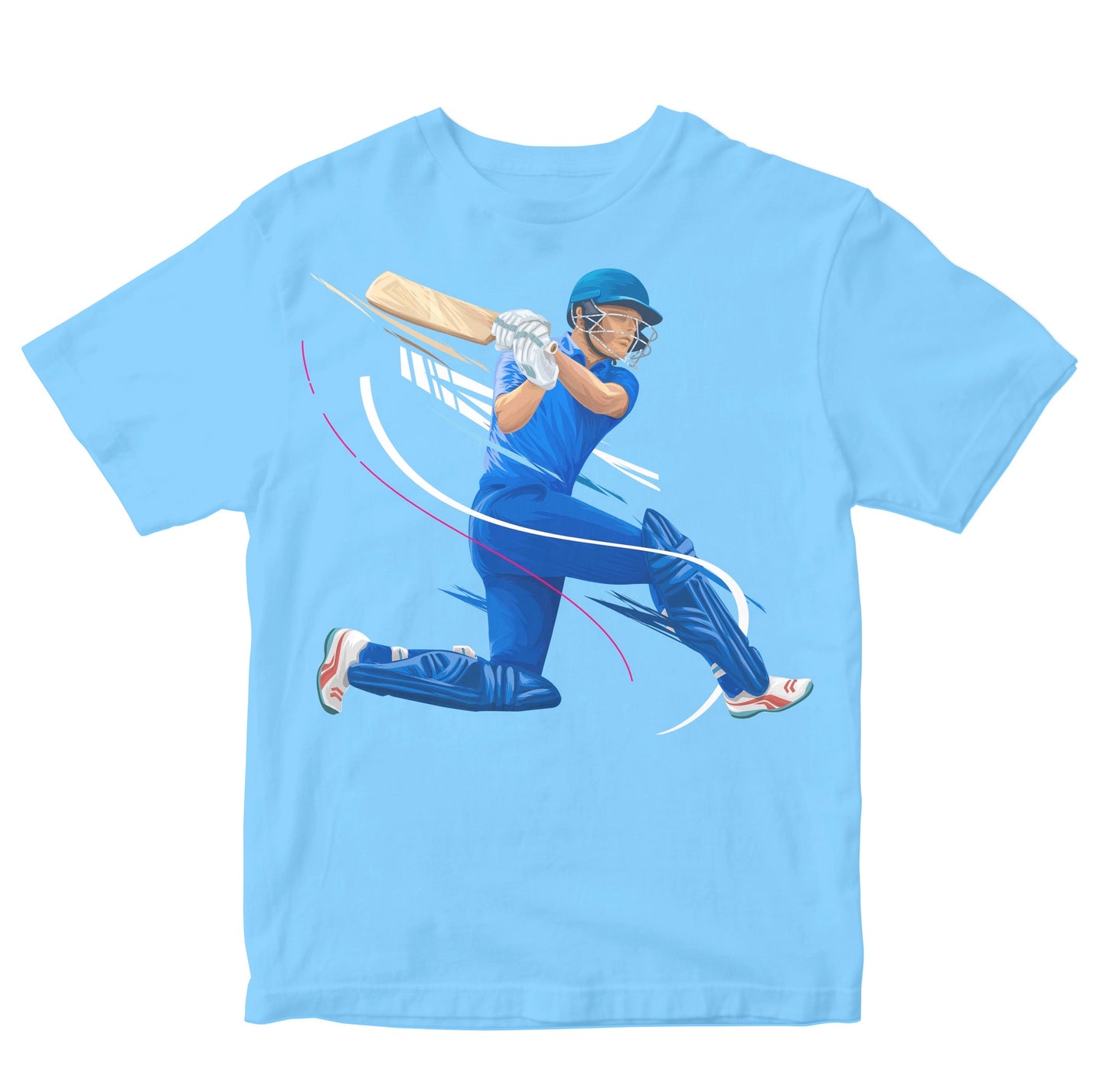 Cricket Batsman Sweep Shot Kids