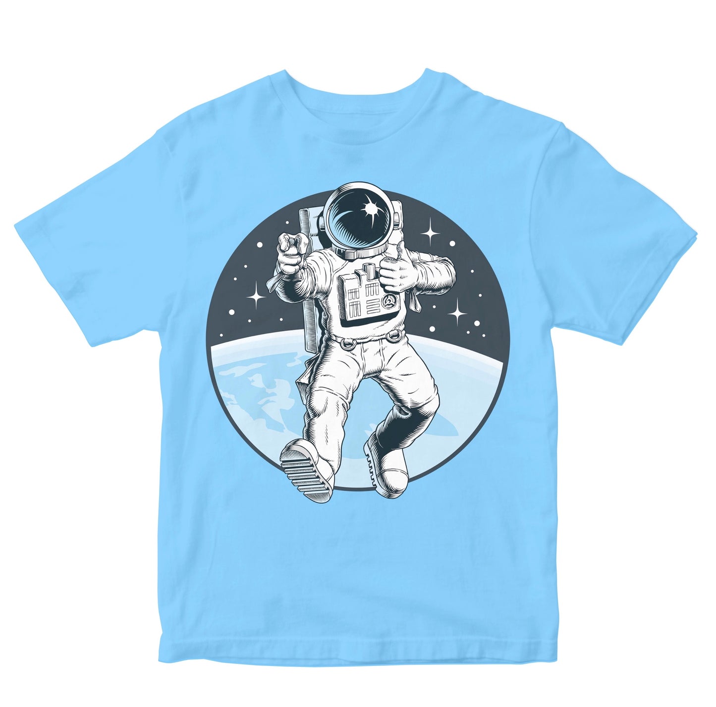 Cool Astronaut Thumbs Up & Pointing Gesture Kids