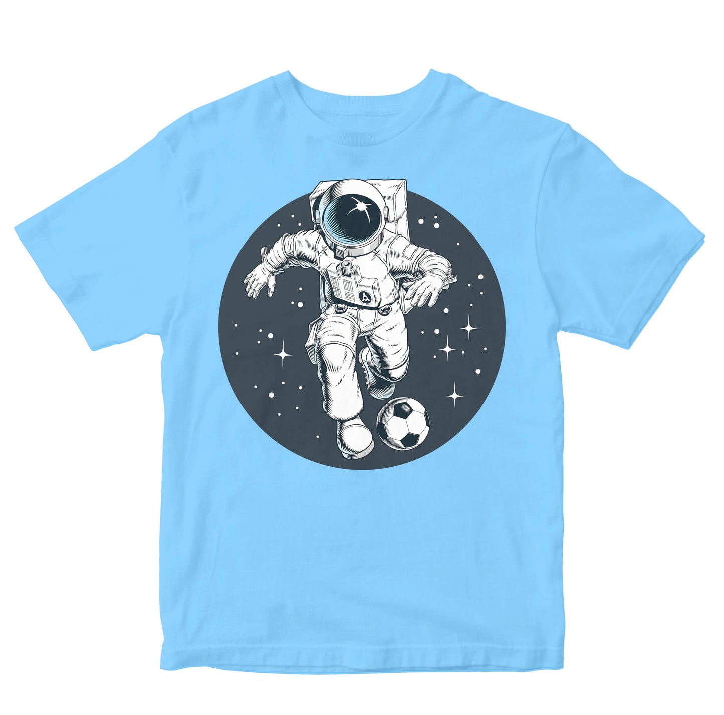 Astronaut Playing Football In Space Kids